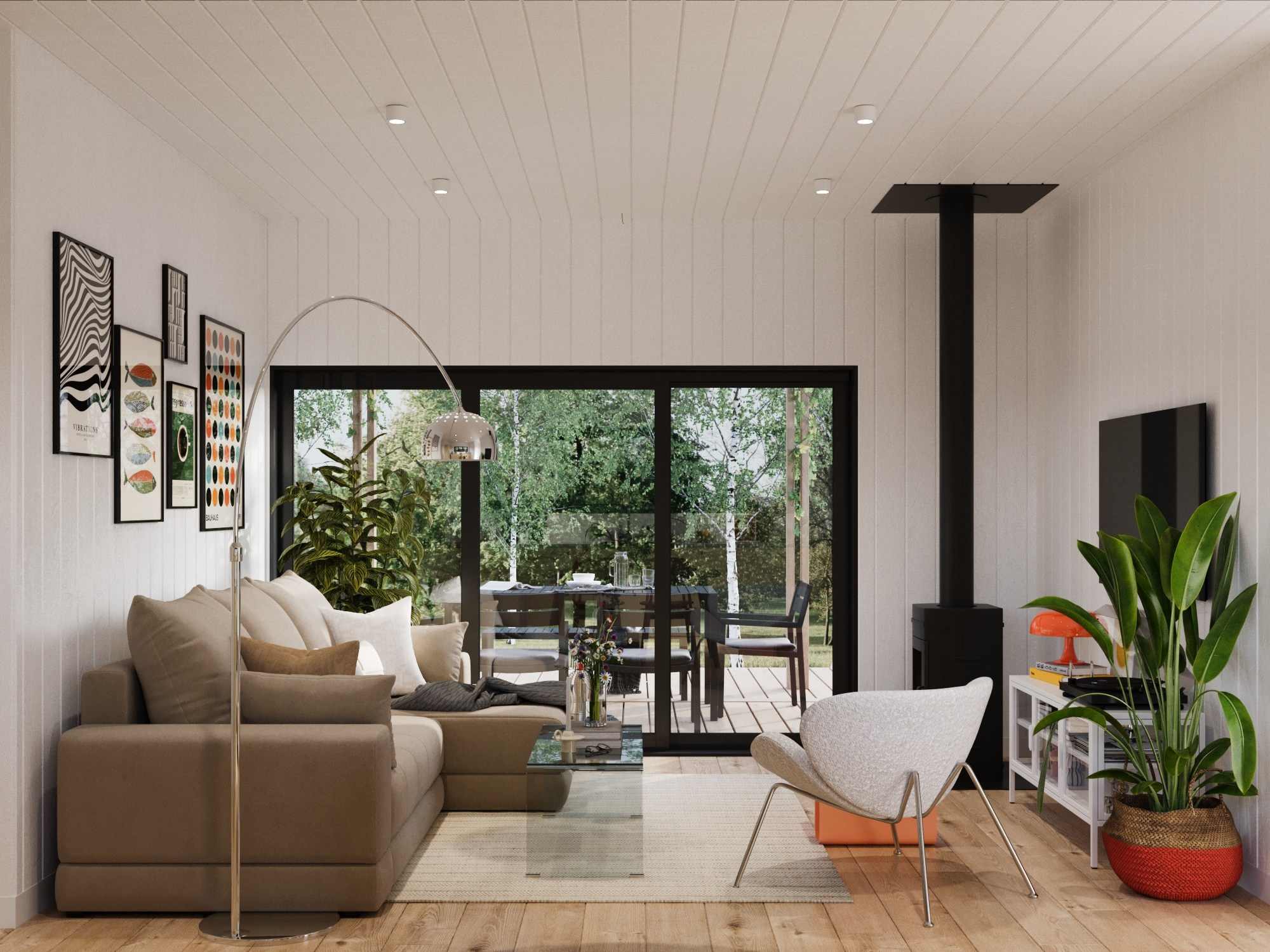 Интерьер дома в Карелии. Полякова Екатерина — дизайнер интерьера, архитектор