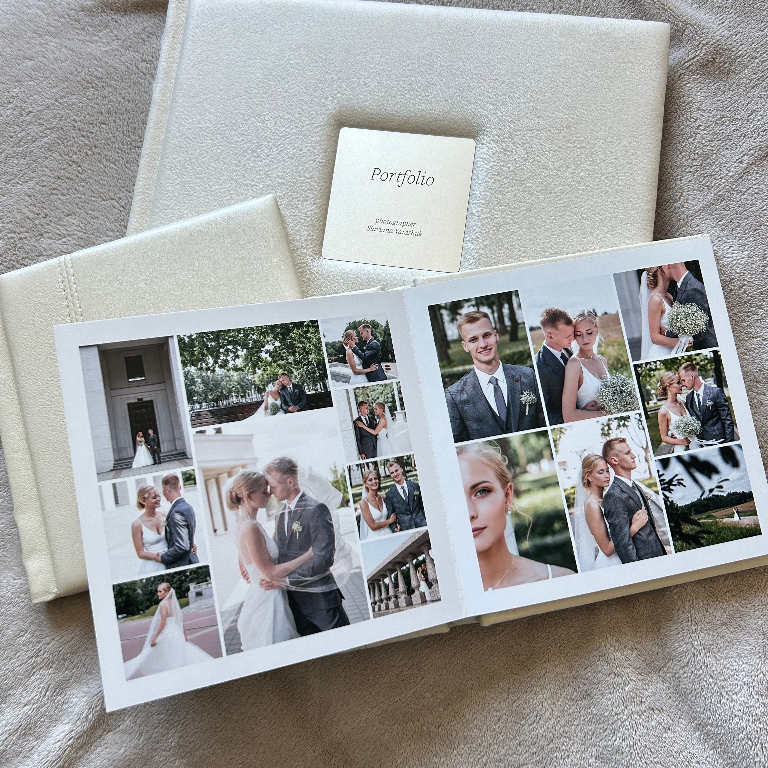 Комплект свадебных альбомов премиум-класса из искусственной кожи
