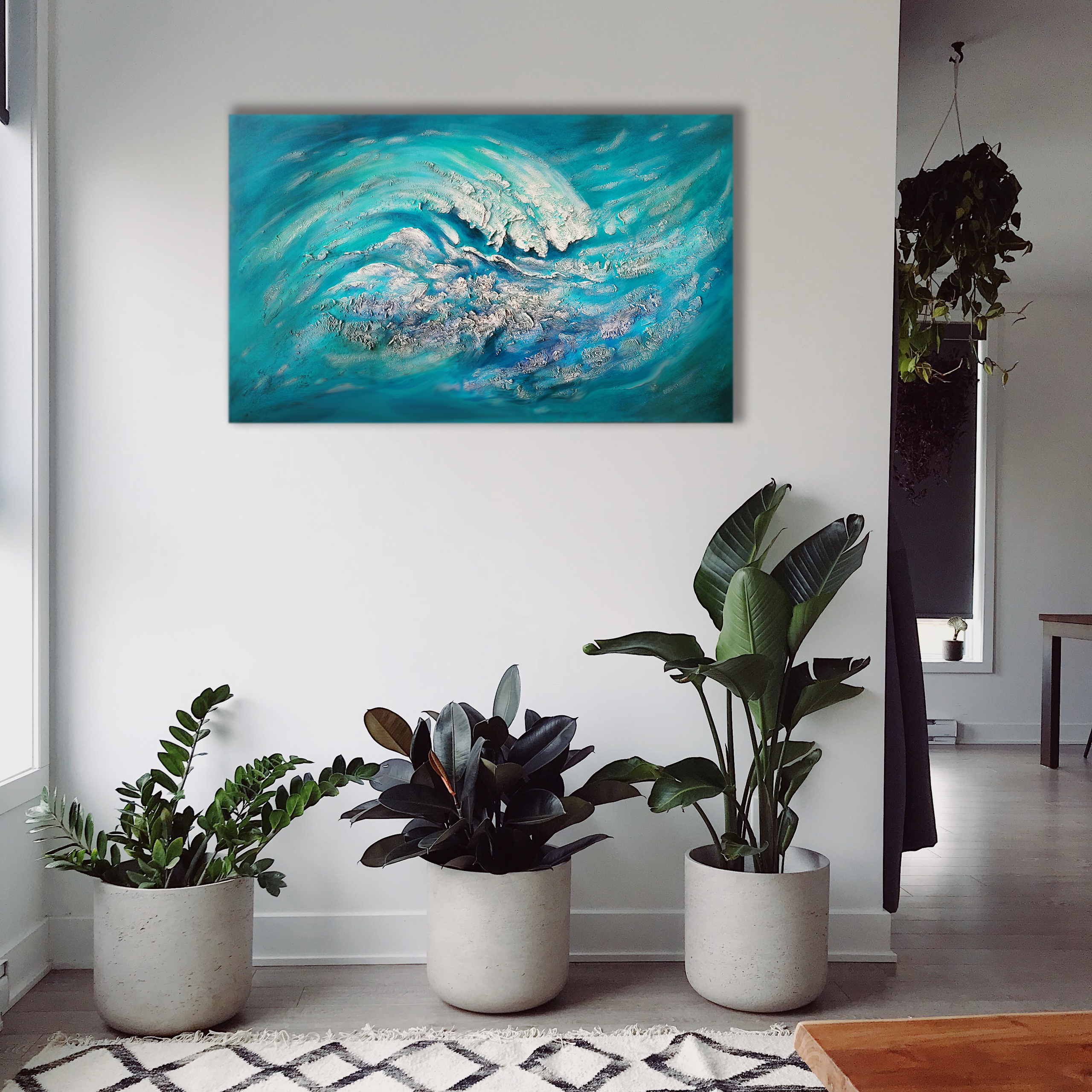 Abstraktion 2. Strukturierte Gemälde für den Innenraum