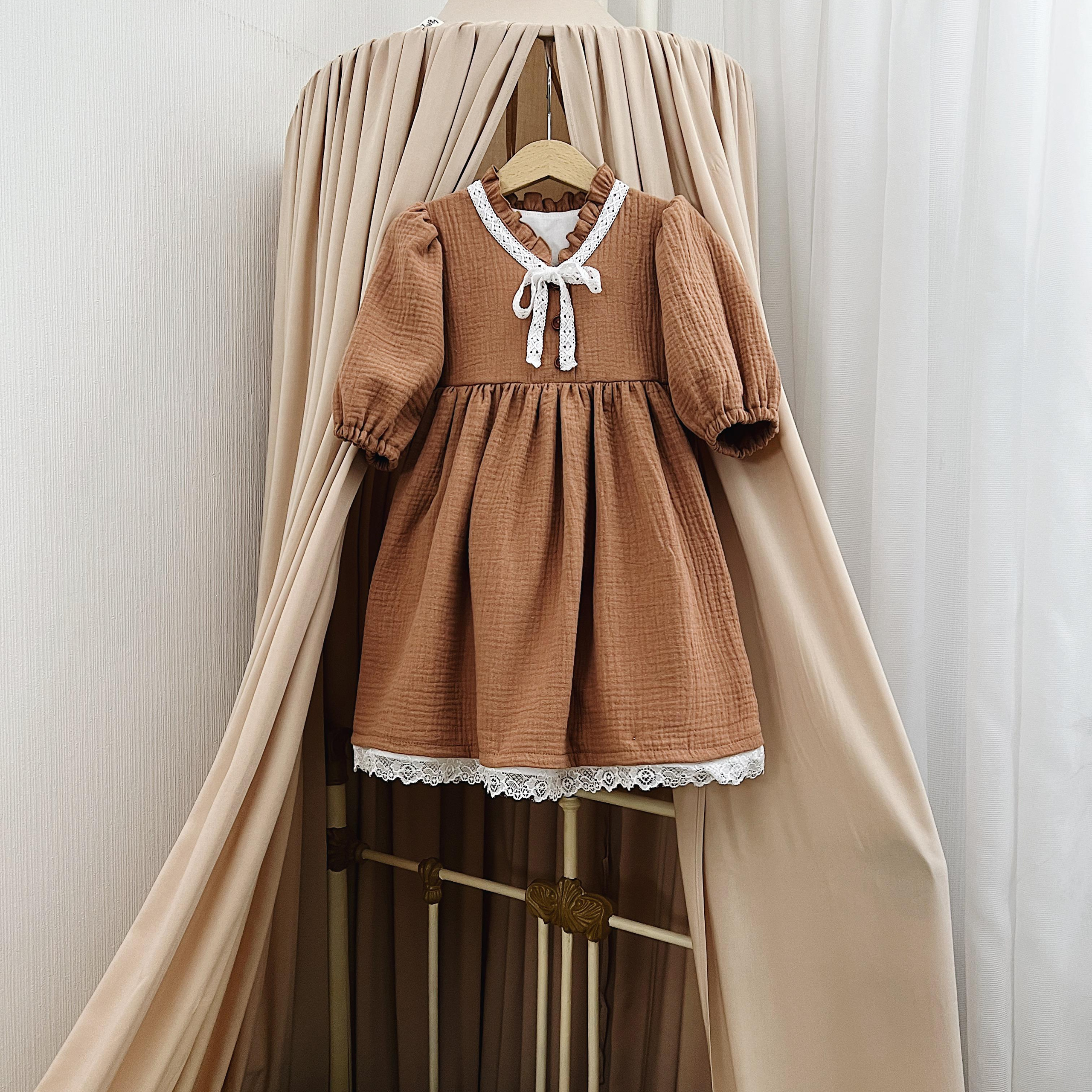 003 Платье Оливия. Эко-одежда для детей