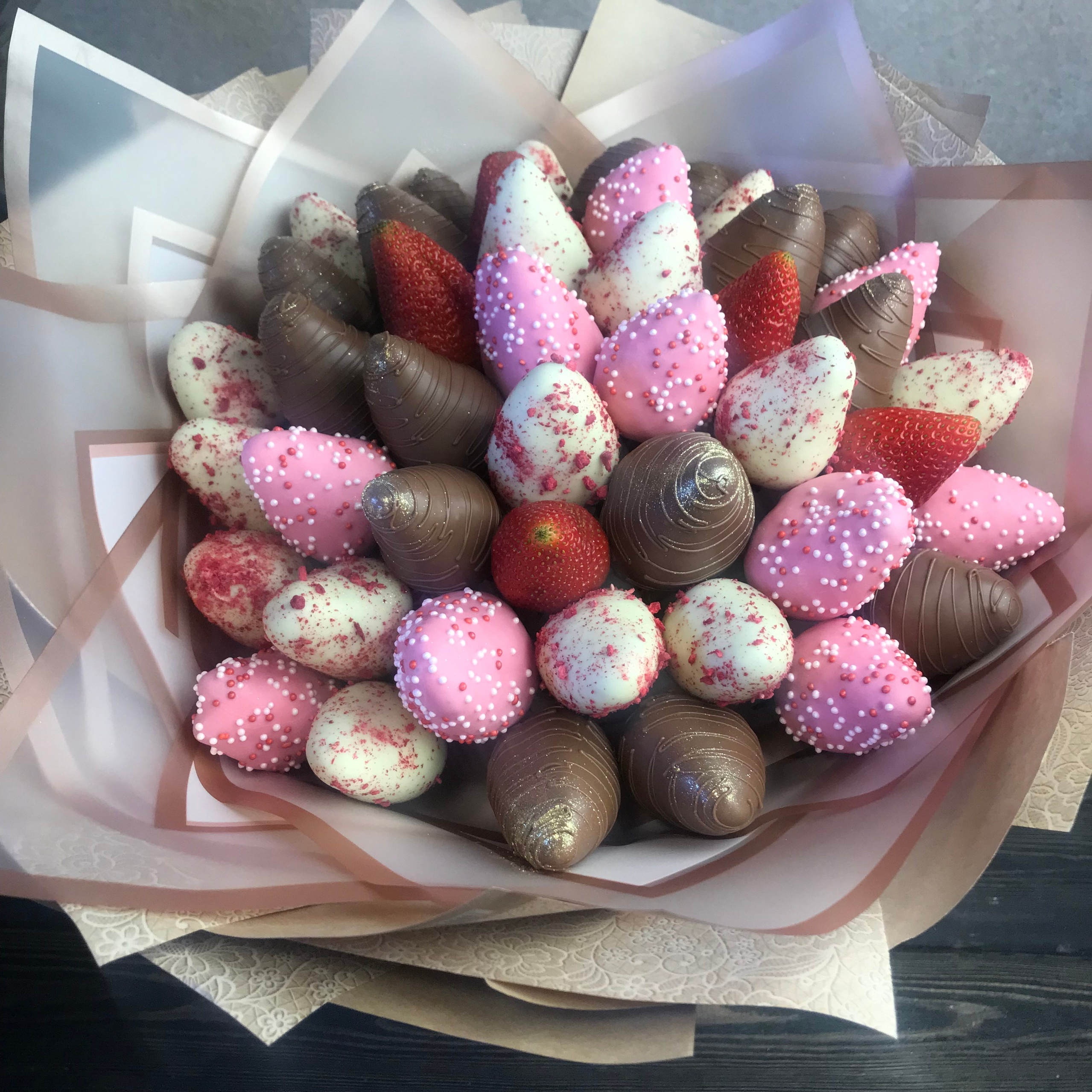 Букет клубника в шоколаде