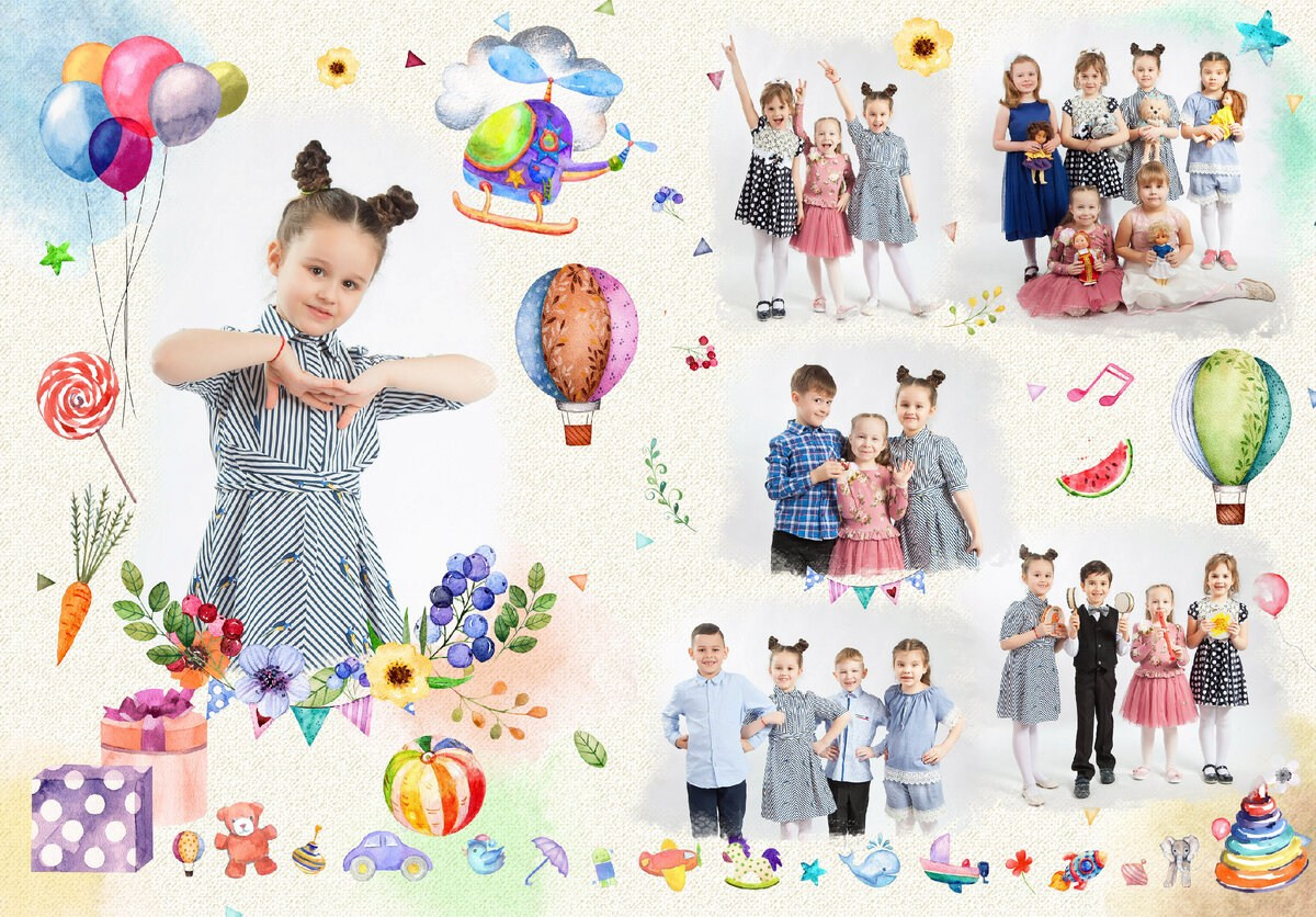 Лучшие прически для фотосессии в детском саду. Выпускные альбомы в Москве и Подмосковье