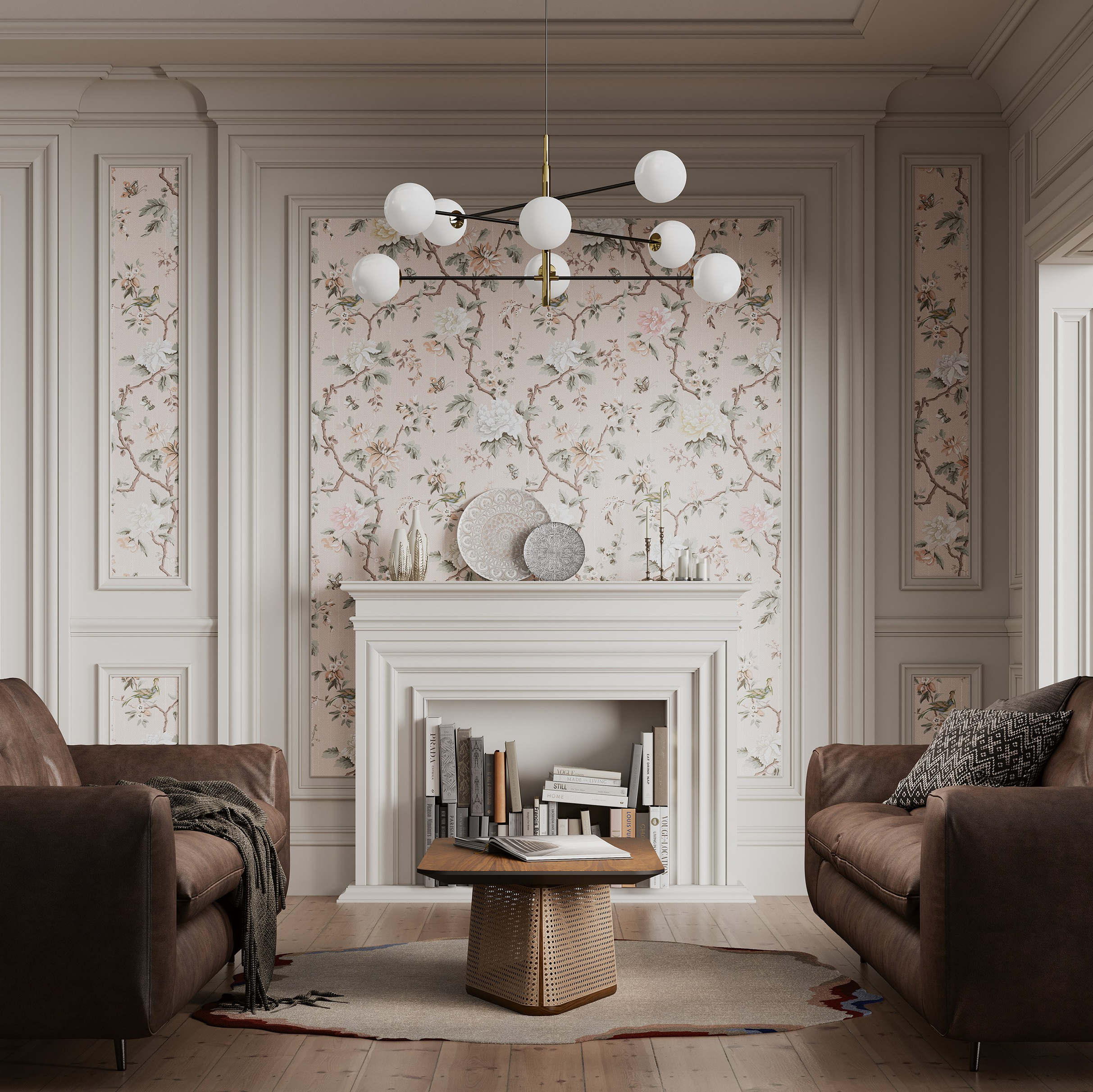 Коллекции обоев и панно бренда Loymina. L. Deco интерьерный салон. Краски/обои/лепной декор