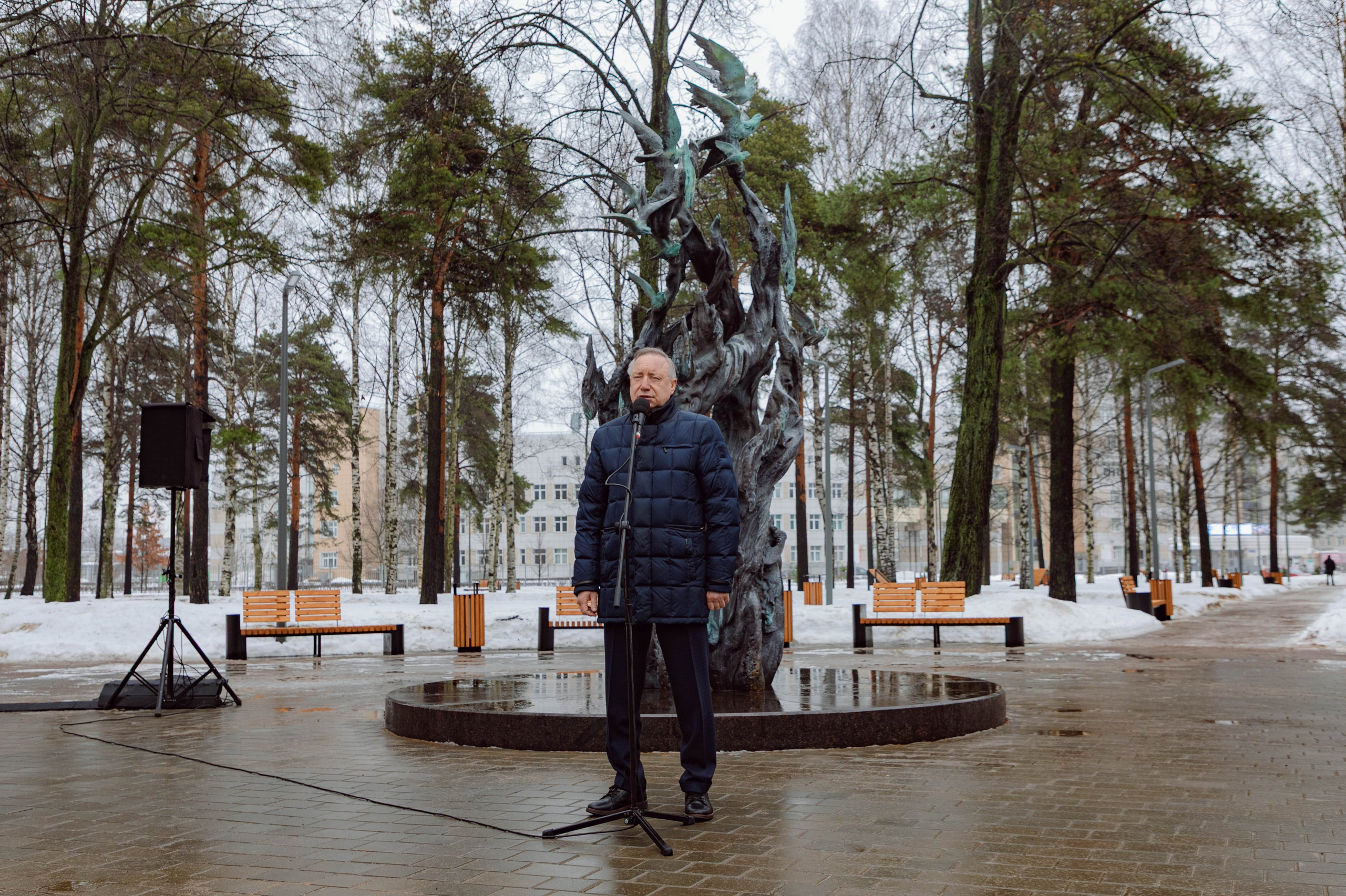 Открытие памятника «Погибшим в пандемию Ковид-19». Репортажный и концертный фотограф в Санкт-Петербурге Адмакина Дарья