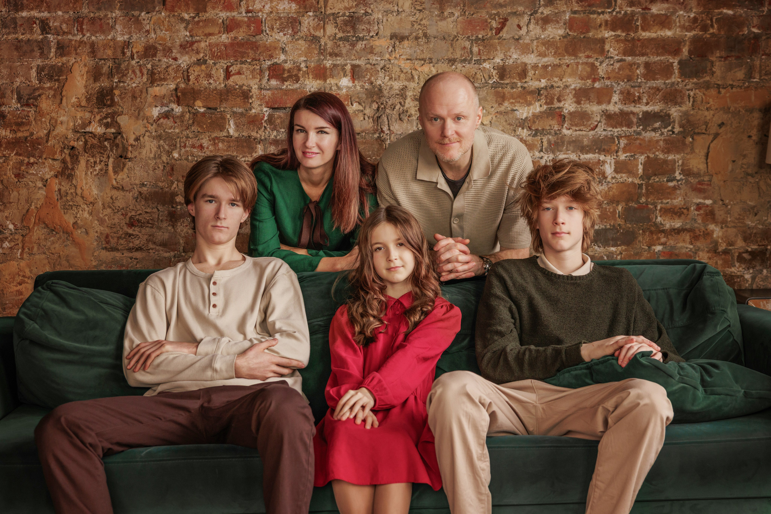 Семейная фотосессия в студии. Семейный фотограф Дина Морозова | Москва, Московская область