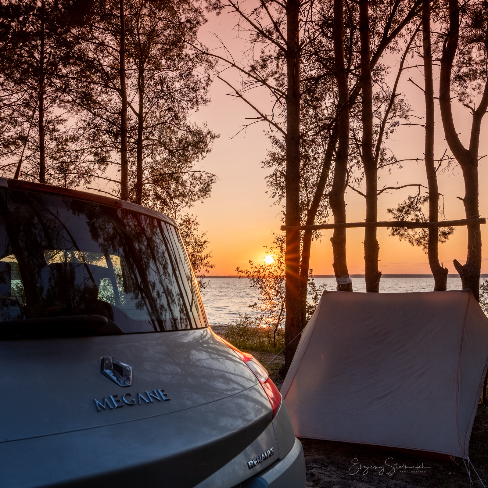 Съёмка заката солнца, луны, млечного пути и рассвета 3−4 августа 2019 г. Фотограф Евгений Стельмах в Молодечно и Минске