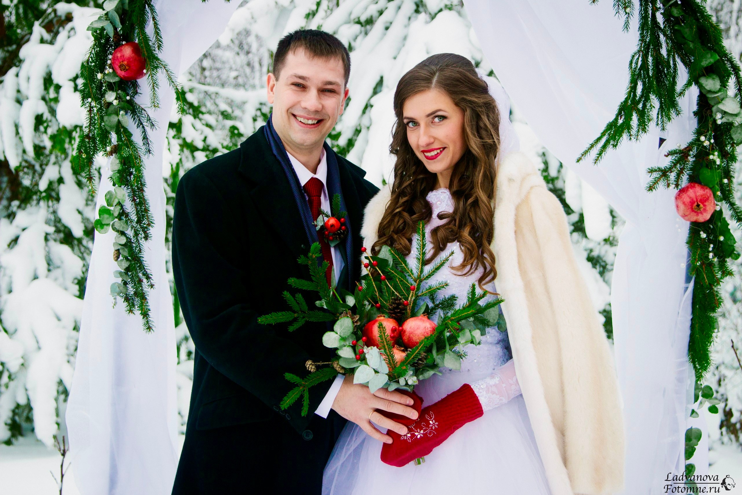 Идеи для зимней свадебной фотосессии