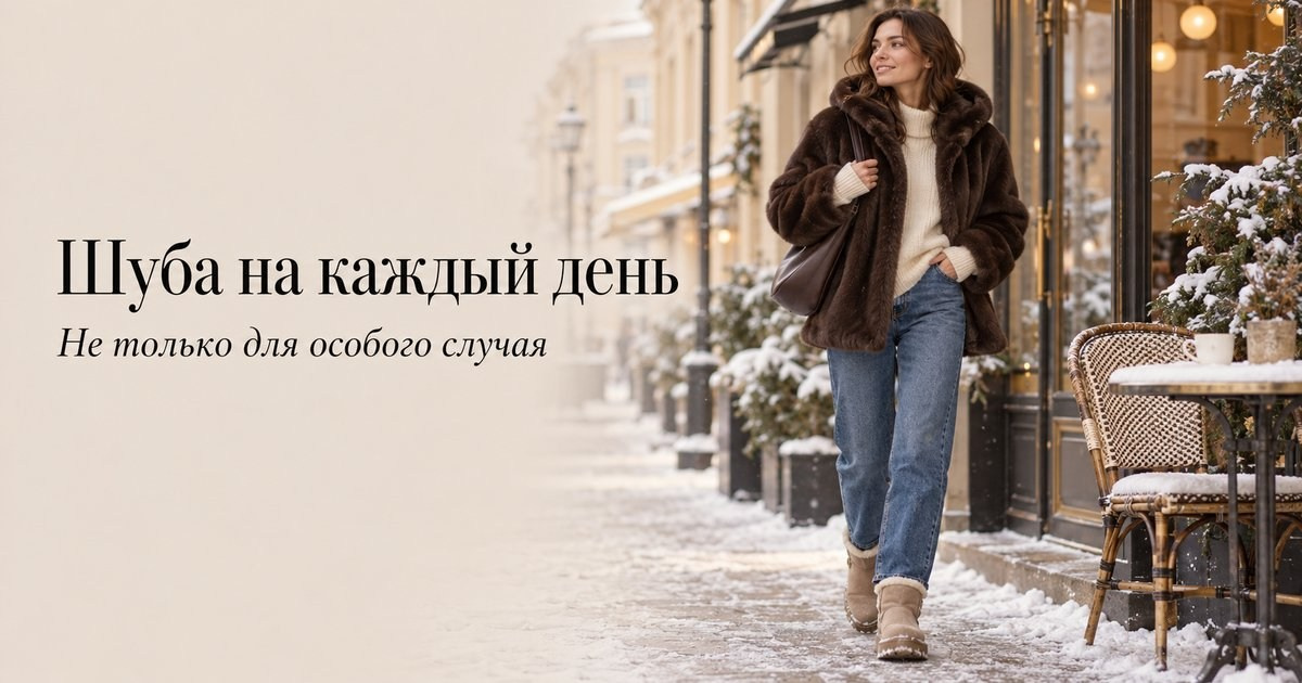 Шуба из экомеха на каждый день: как выбрать и с чем носить