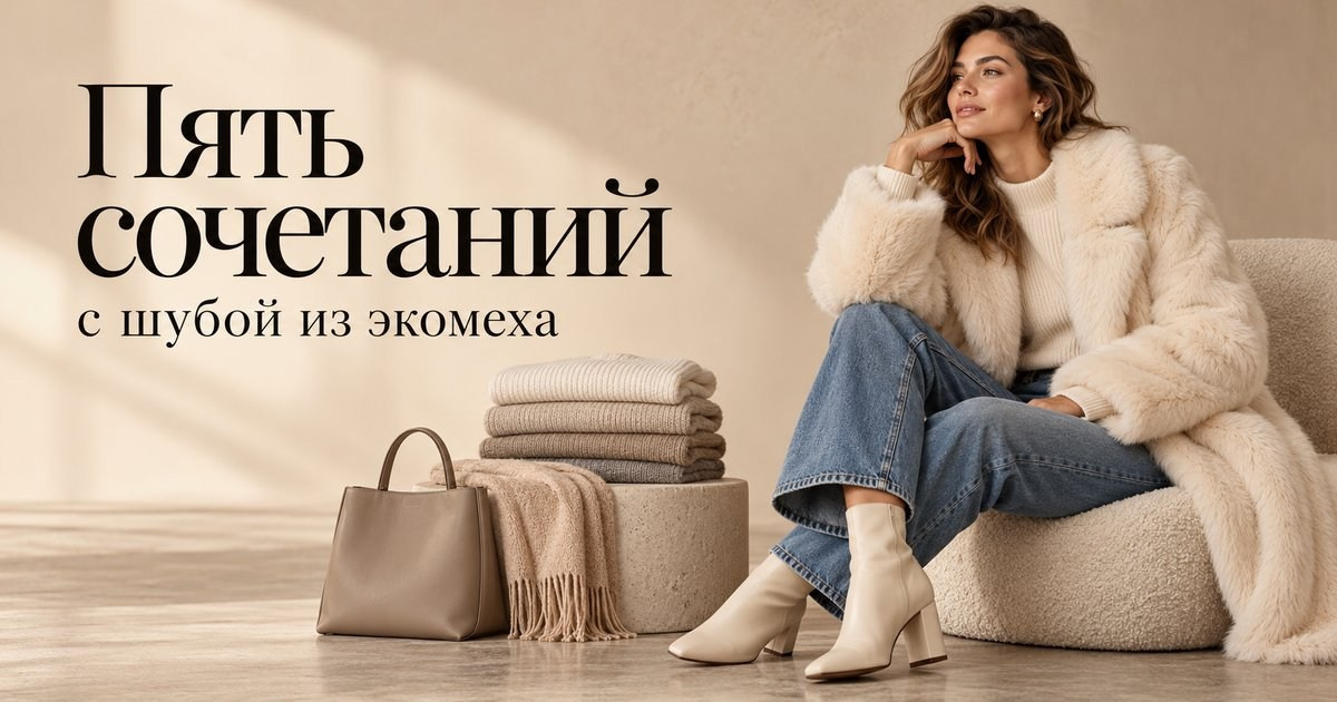 С чем носить шубу из экомеха: 5 сочетаний | Roberto Balzini