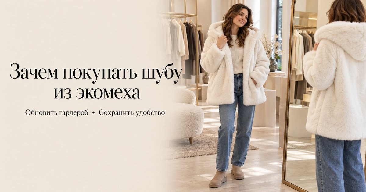 Зачем покупать шубу из экомеха: обновление зимнего гардероба