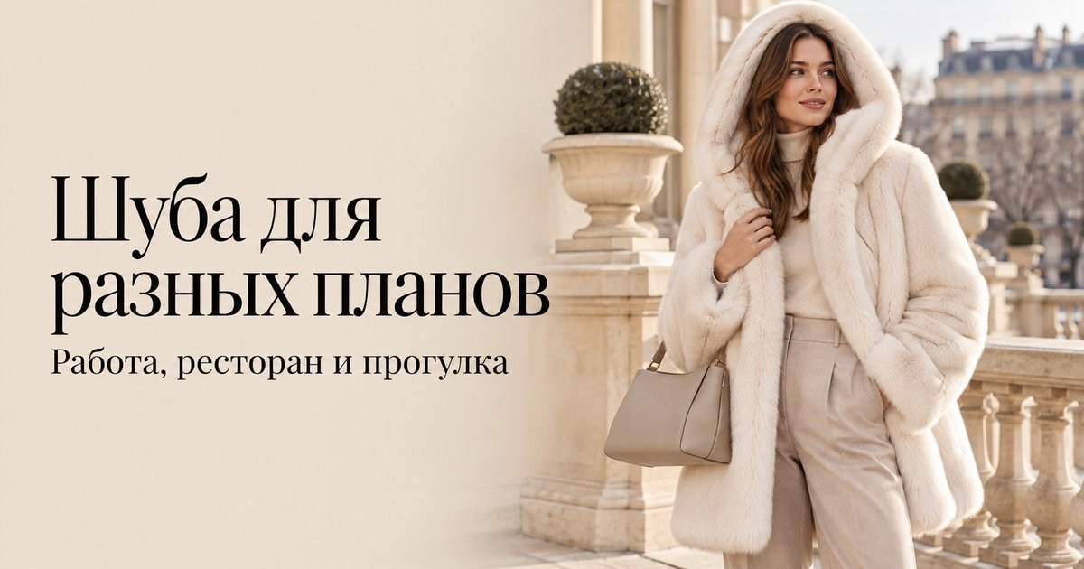 Шуба для работы, ресторана и прогулки: как составить образ