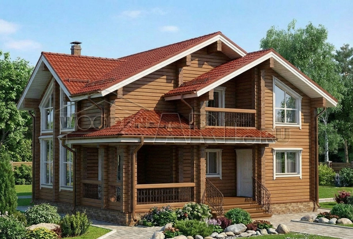 «Сахалин» 178 кв. м. Проекты деревянных домов