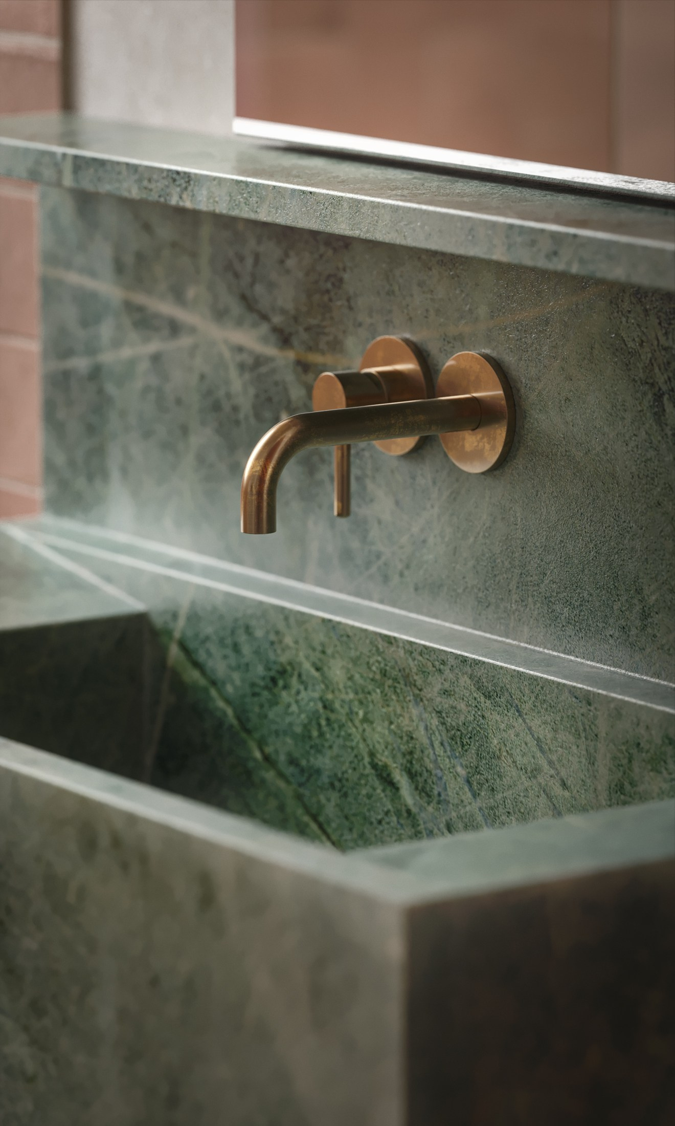 3D visualization of the bathroom for Sabina Valieva. 3D visualization for architects and designers