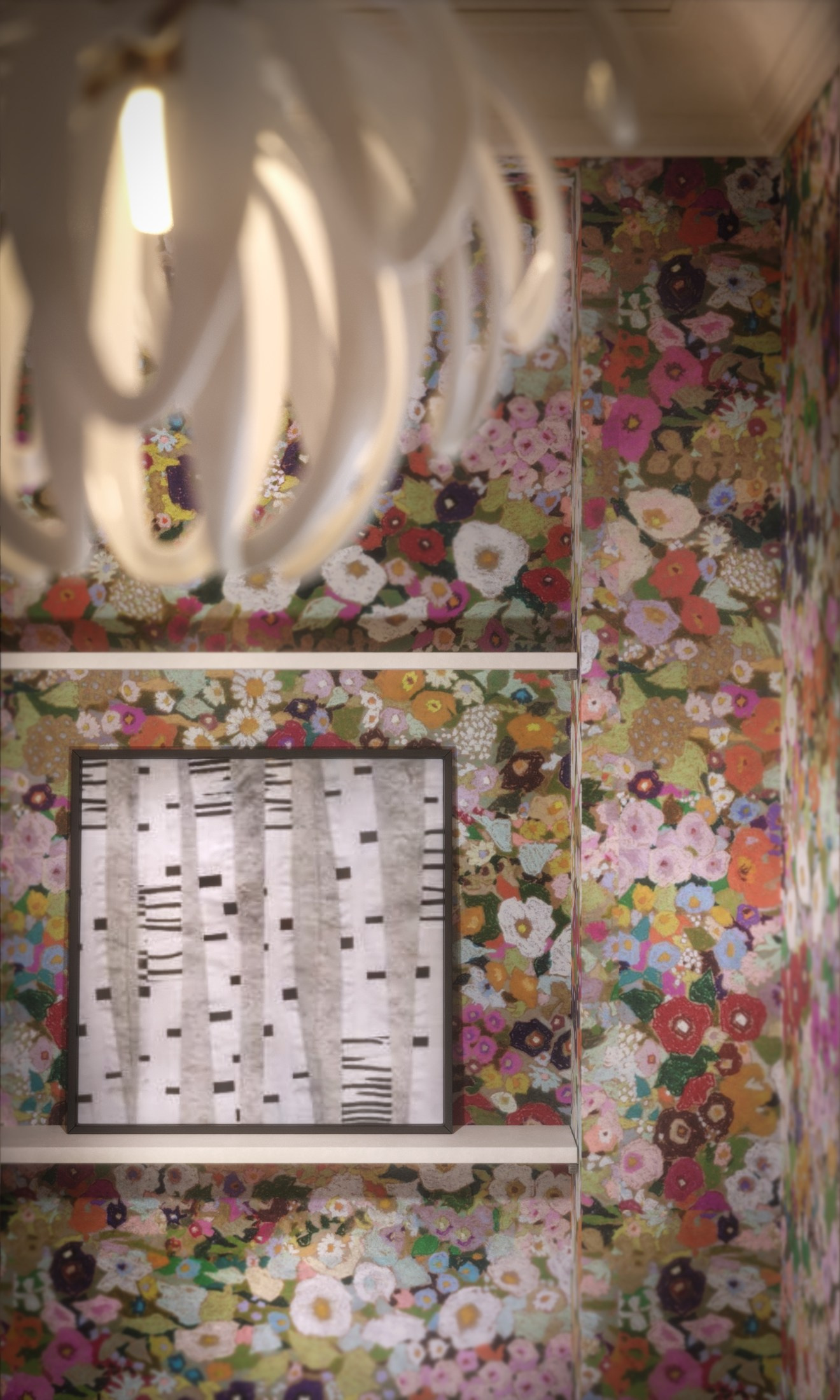 Bloom Powder Room by Alena Krasnova. 3D visualization for architects and designers