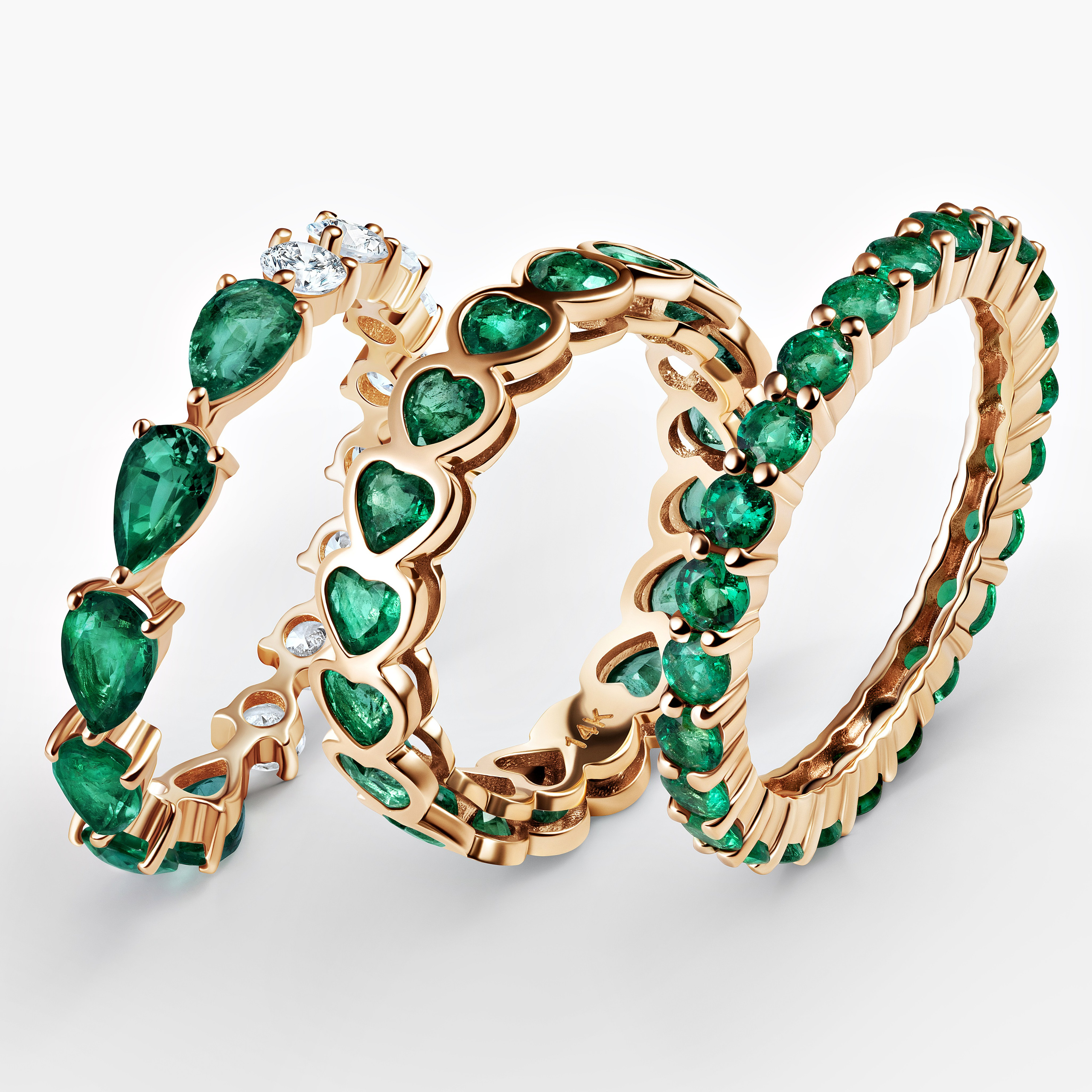 Emerald Rings. Retoucher Olga Bogdanova