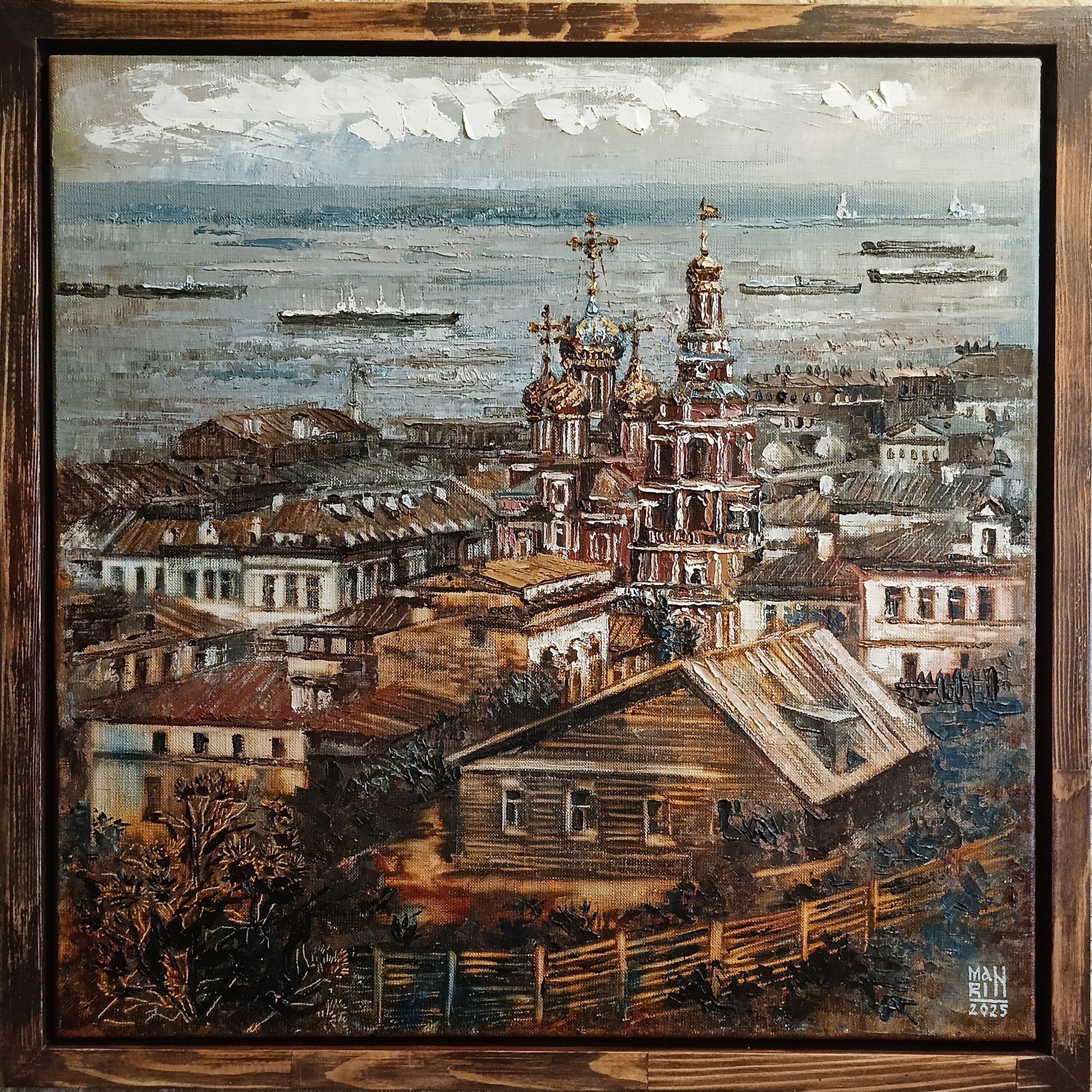 Нижний Новгород, старый Нижний,картины с Нижнем Новгородом, художник Марина Новосельская, ретро, картина в подарок, нижегородские художники, достопримечательности Нижнего Новгорода, улица Рождественская, Рождественская церковь, нижегородские дворики, церковь Рождества Пресвятой Богородицы