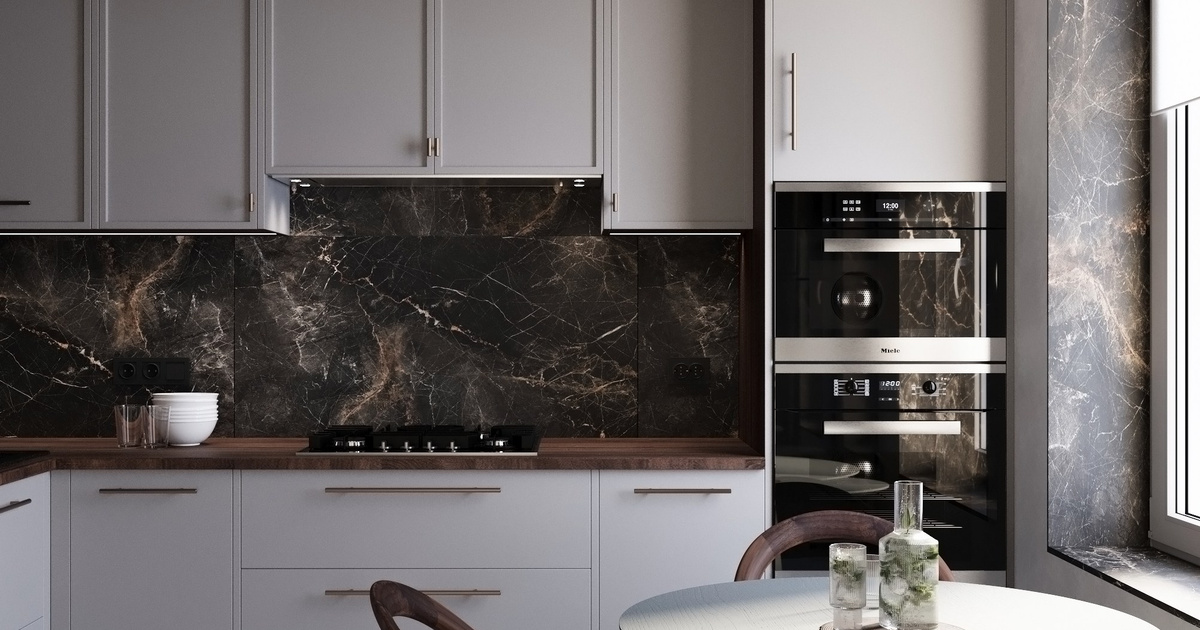 Проект интерьера кухни в Сталинке. Дизайн интерьера загородных домов & HoReCa | Дизайнер Бефус Татьяна