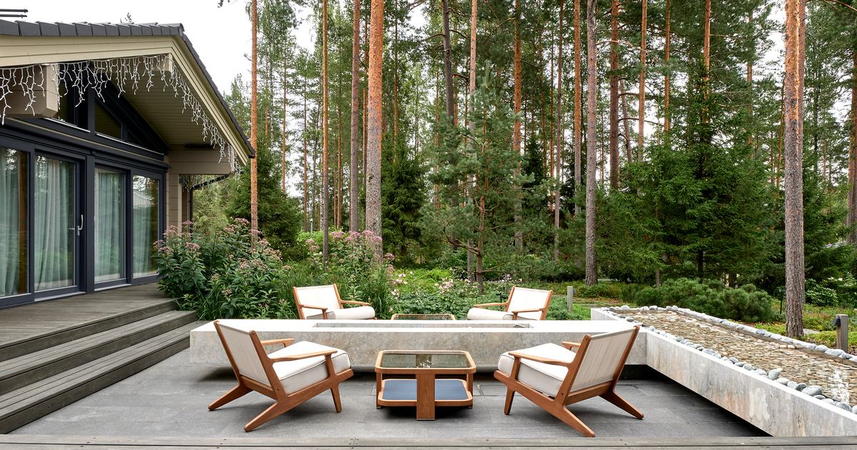 Северская модульный дом ландшафт