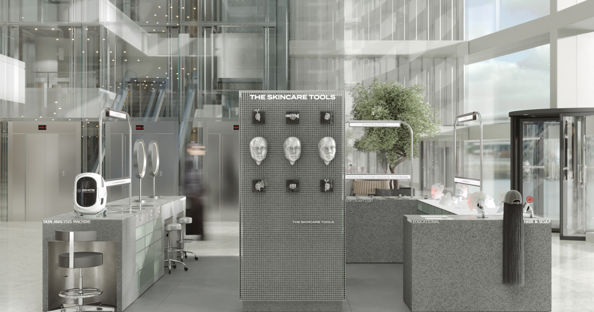 Дизайн-проект pop-up The Skincare Tools. wrongdoorstudio— дизайн интерьеров в Москве, Петербурге и по всему миру