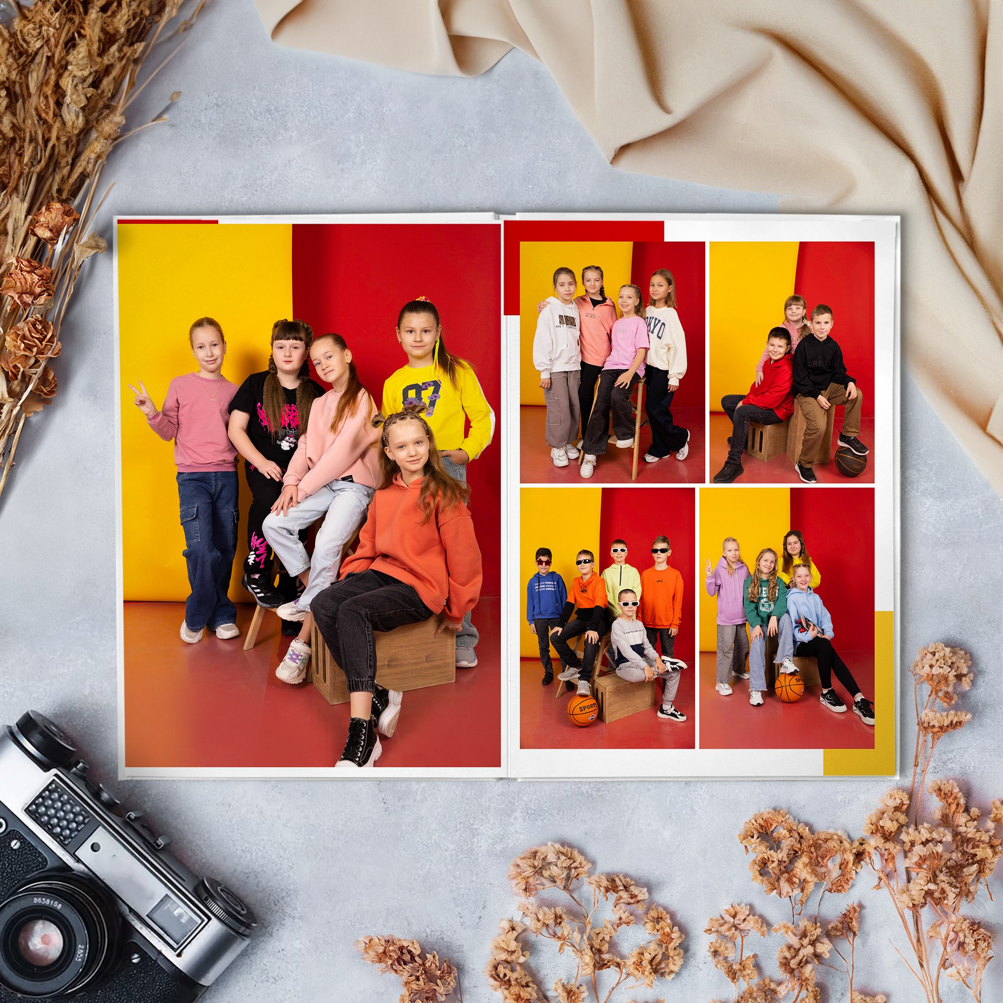 Начальная школа «Фотоальбом яркий». Студия выпускных альбомов Ольги Тушковой в городе Каменск-Уральский, Екатеринбург