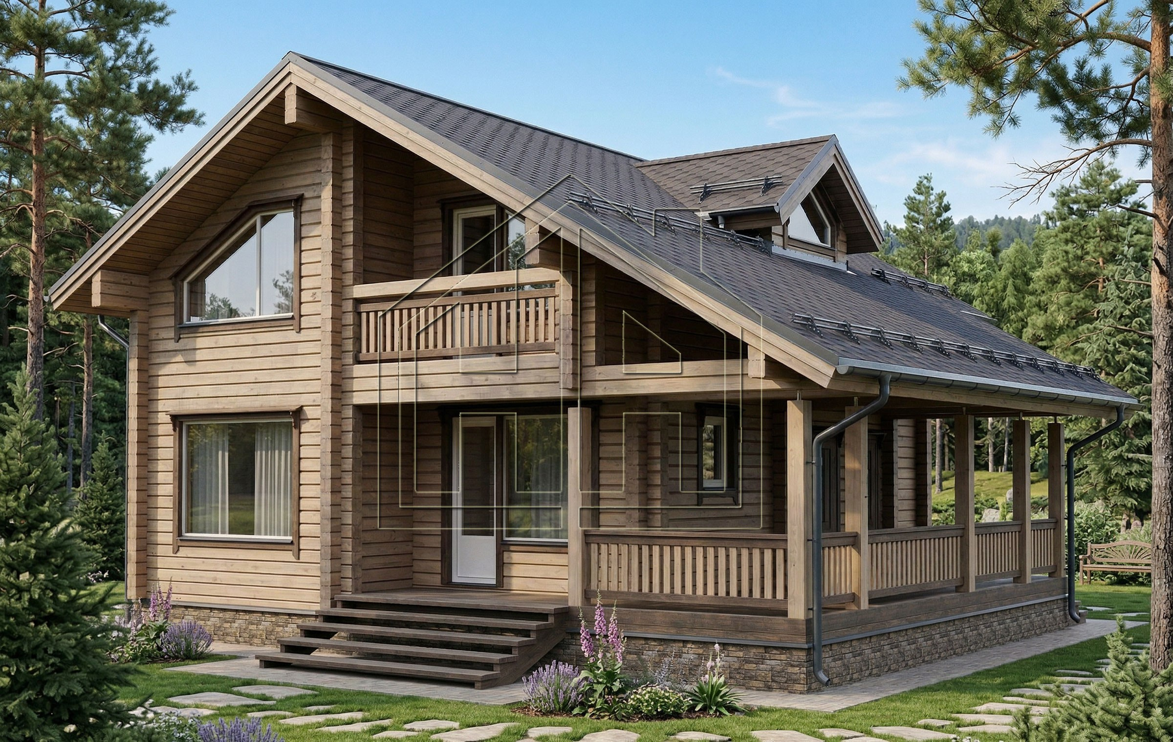 «Никольское» 191 кв. м. Проекты деревянных домов