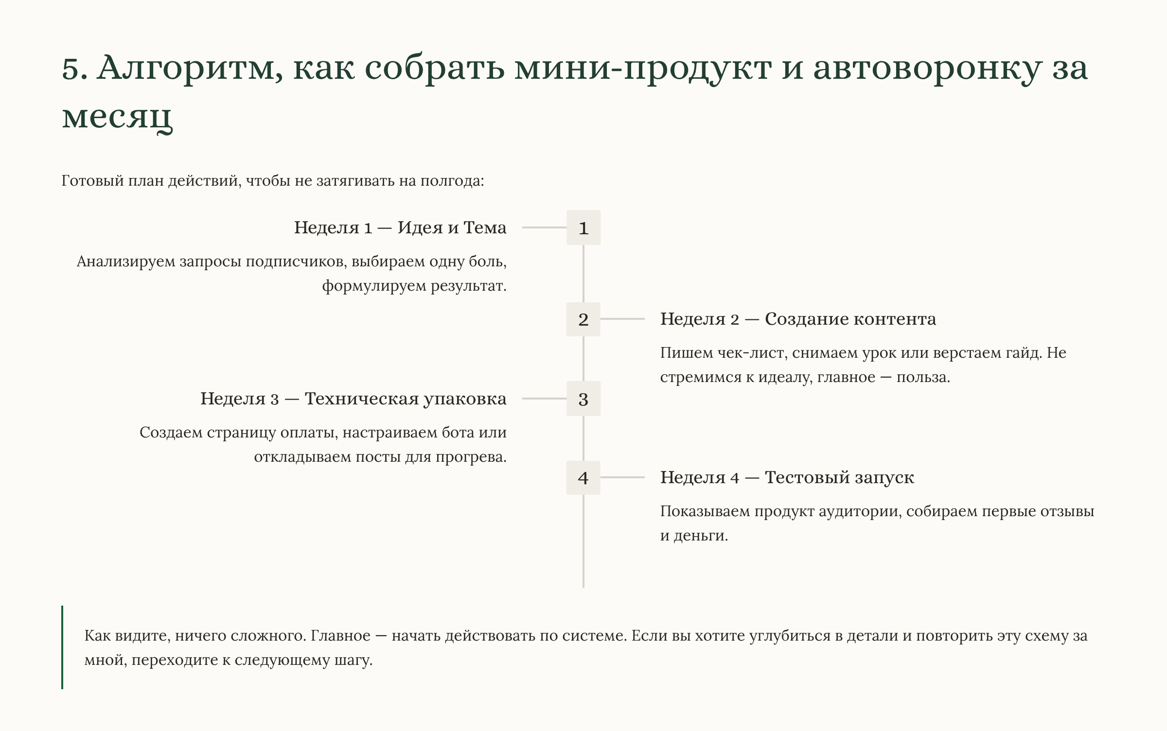 Бесплатный урок: как создать мини-курс