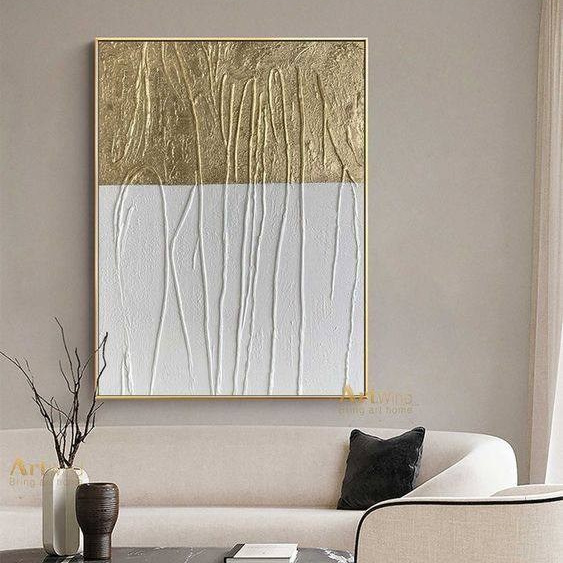 Крупноформатная интерьерная картина от 100 см на заказ — современная абстрактная живопись для гостиной или спальни с акцентом на стиль и атмосферу