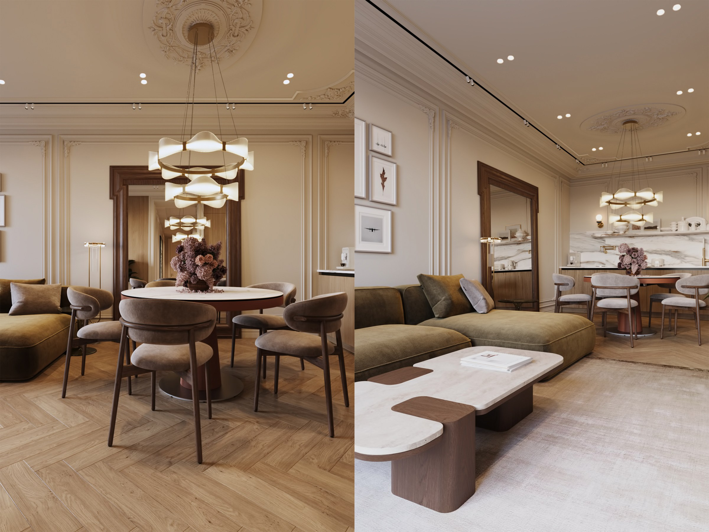 АППАРТАМЕНТЫ «ОЛИМП» / квартира, 105 м². Rezells Architects — студия дизайна жилых и коммерческих интерьеров