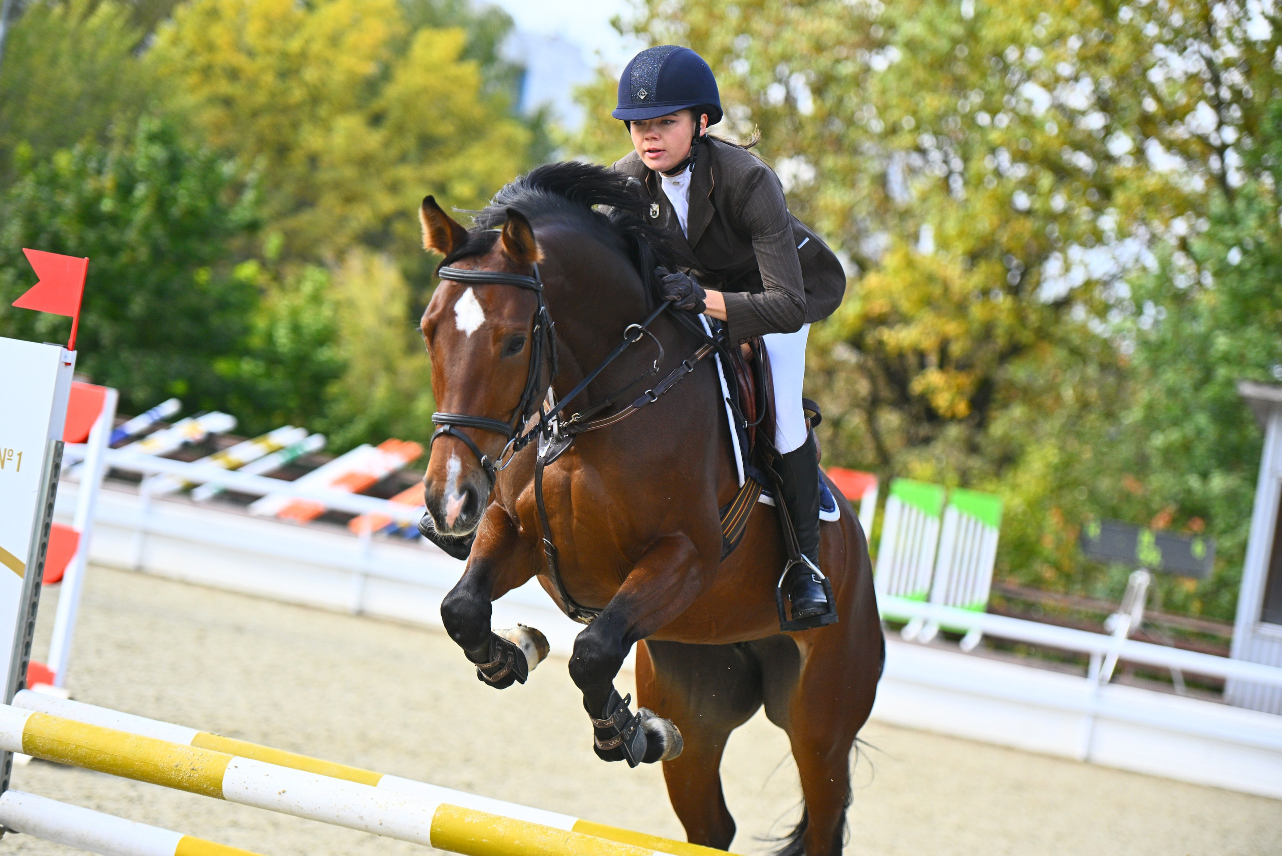 2025.09.27 и 28 — МКЗ№ 1 — Кубок Памяти Н. М. Шурыгина по конкуру и выездки. ТУРНИРНАЯ КОННАЯ ФОТОГРАФИЯ, Руднева Ольга и Евгений Адеев