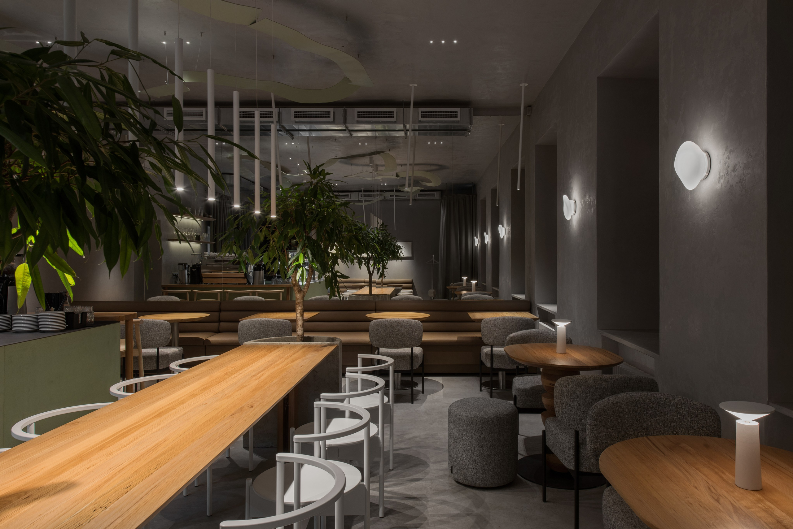 PECHE Cafe in Saint Petersburg Russia designed by QUADRUM STUDIO