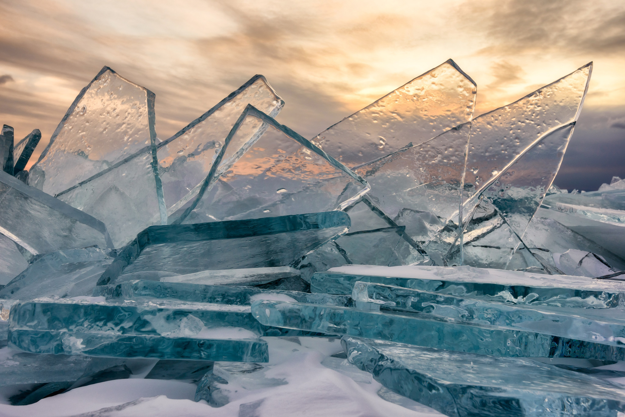 Lake Baikal. The largest skating rink on the planet
