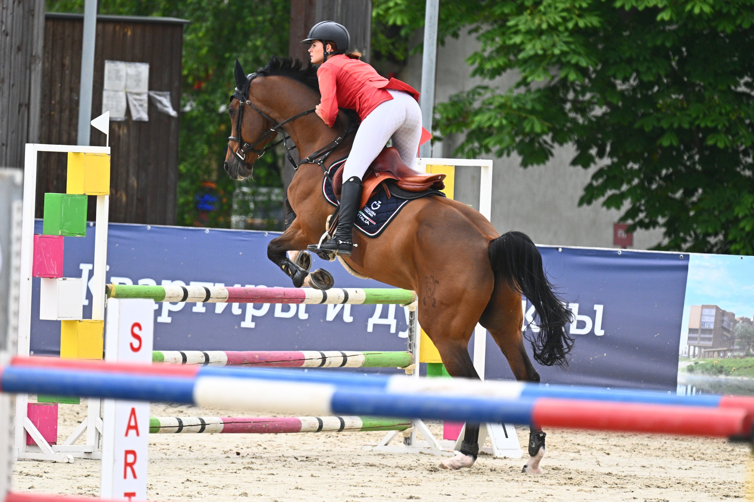 2025.07.04 — Первенство Москвы// кубок кск Отрада (конкур). ТУРНИРНАЯ КОННАЯ ФОТОГРАФИЯ, Руднева Ольга и Евгений Адеев