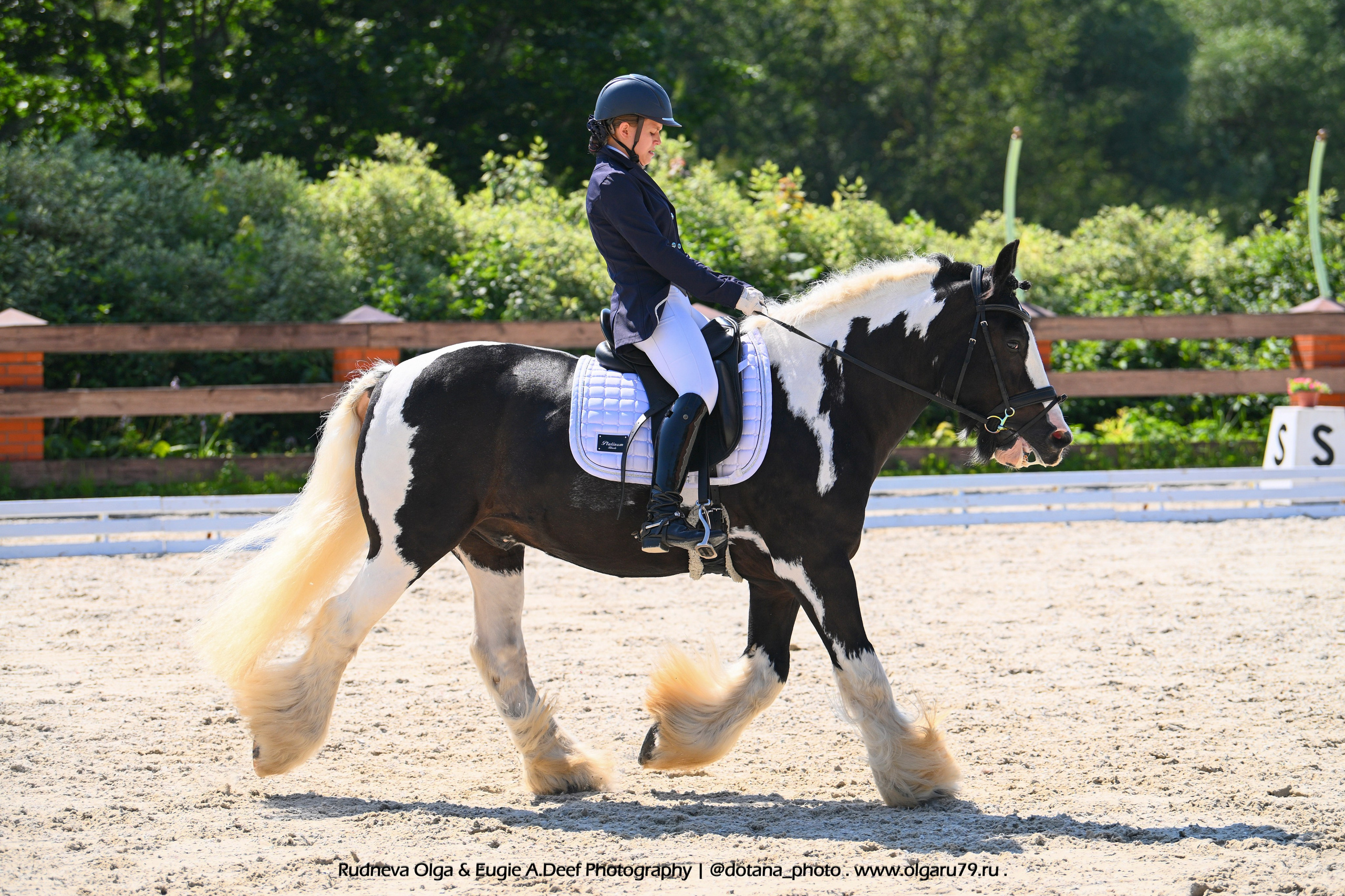 КСК «ОЛИМПИЯ"_ЛЕТО В КОННОМ ПАРКЕ «РУСЬ». ТУРНИРНАЯ КОННАЯ ФОТОГРАФИЯ, Руднева Ольга и Евгений Адеев