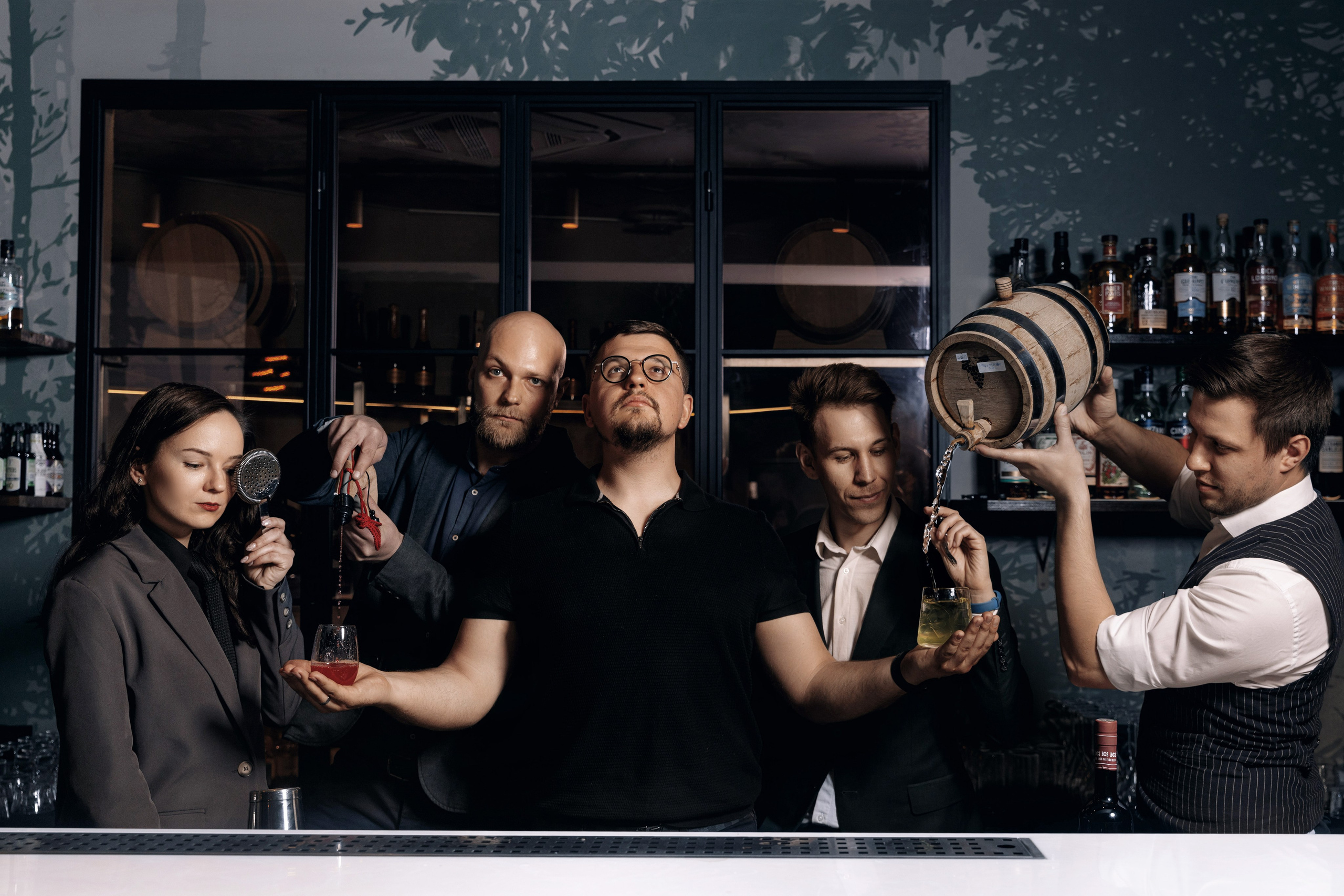 Контент съёмка барменов для социальных сетей