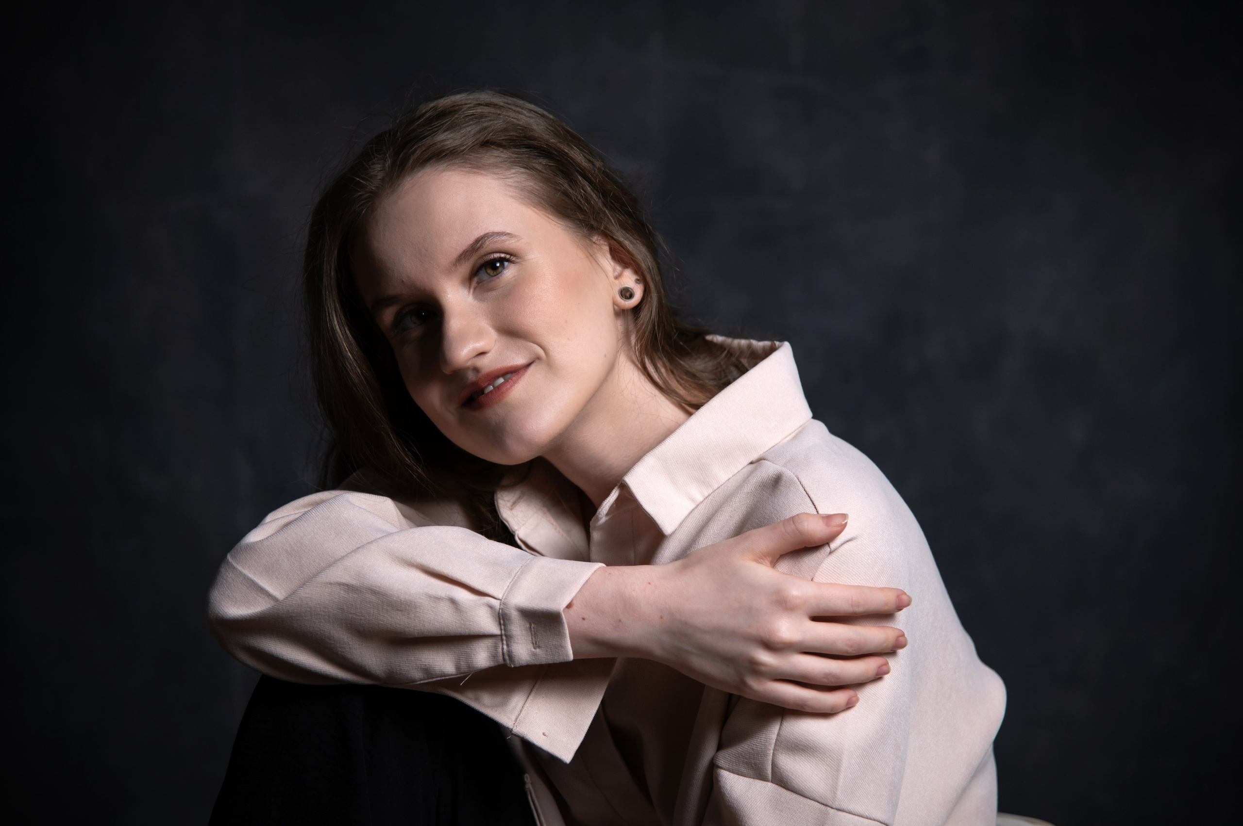 Катя. Графический дизайнер. Фотосессия в студии. Фотограф в Санкт-Петербурге Ковалева Елизавета