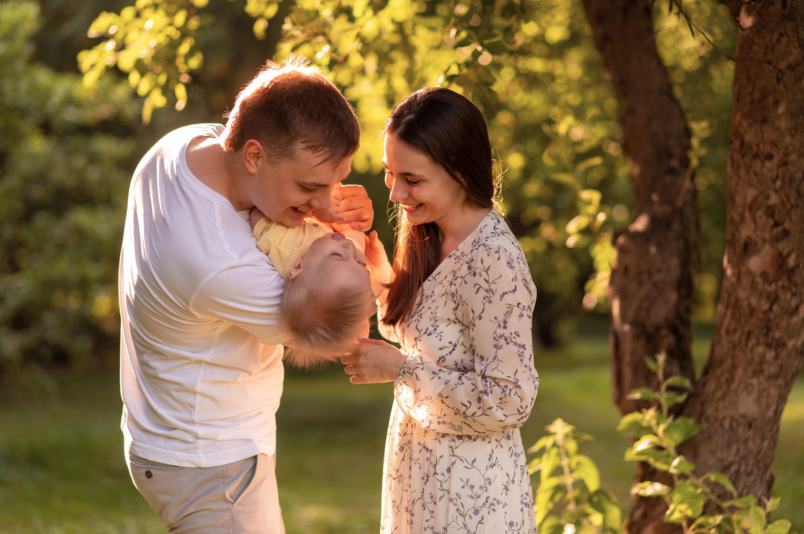 Семейная съемка на природе. Семейный и детский фотограф в Москве Анна Оськина