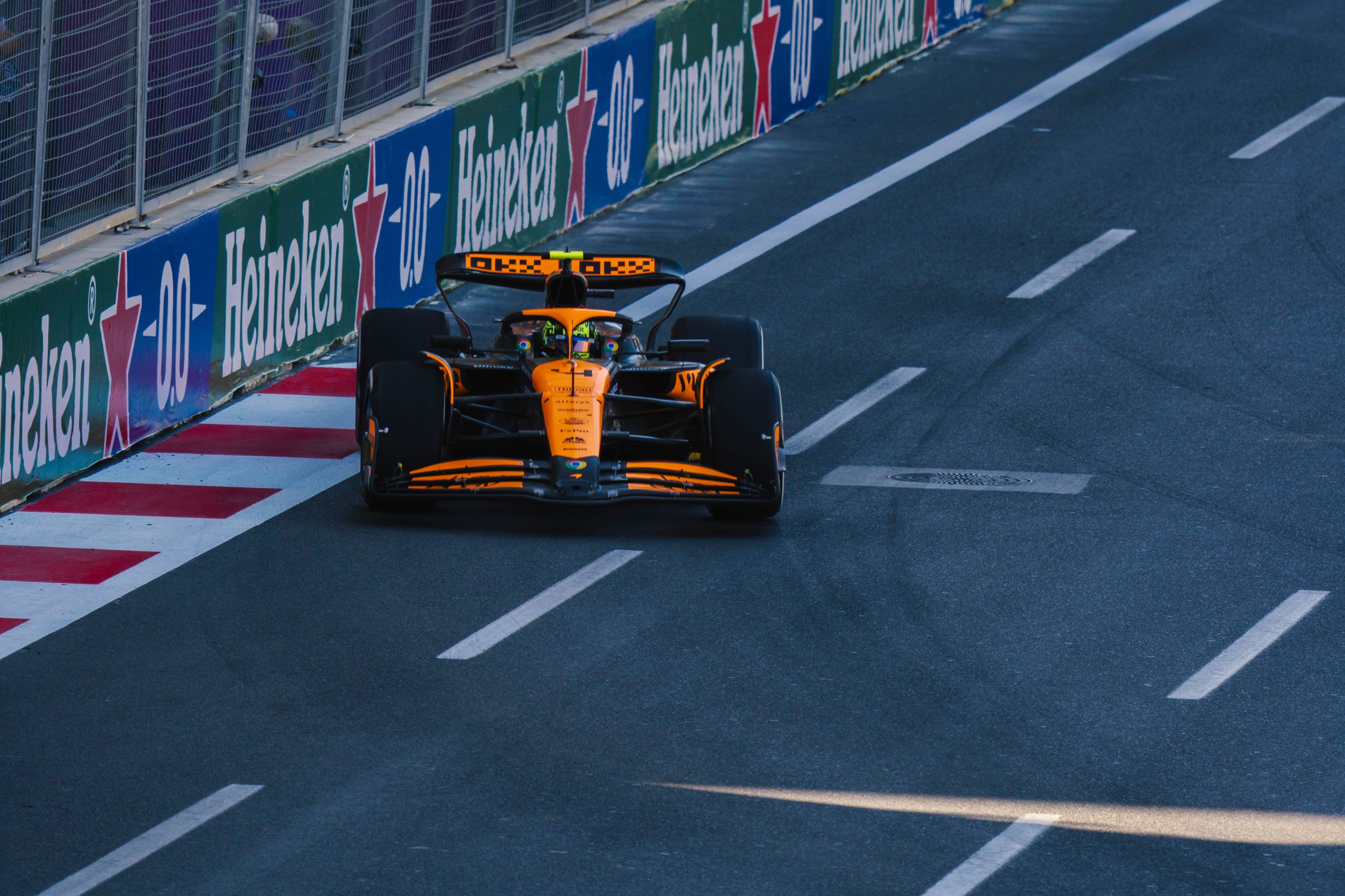 Formula 1 race car on track — Supreme Travel Baku Grand Prix experience
