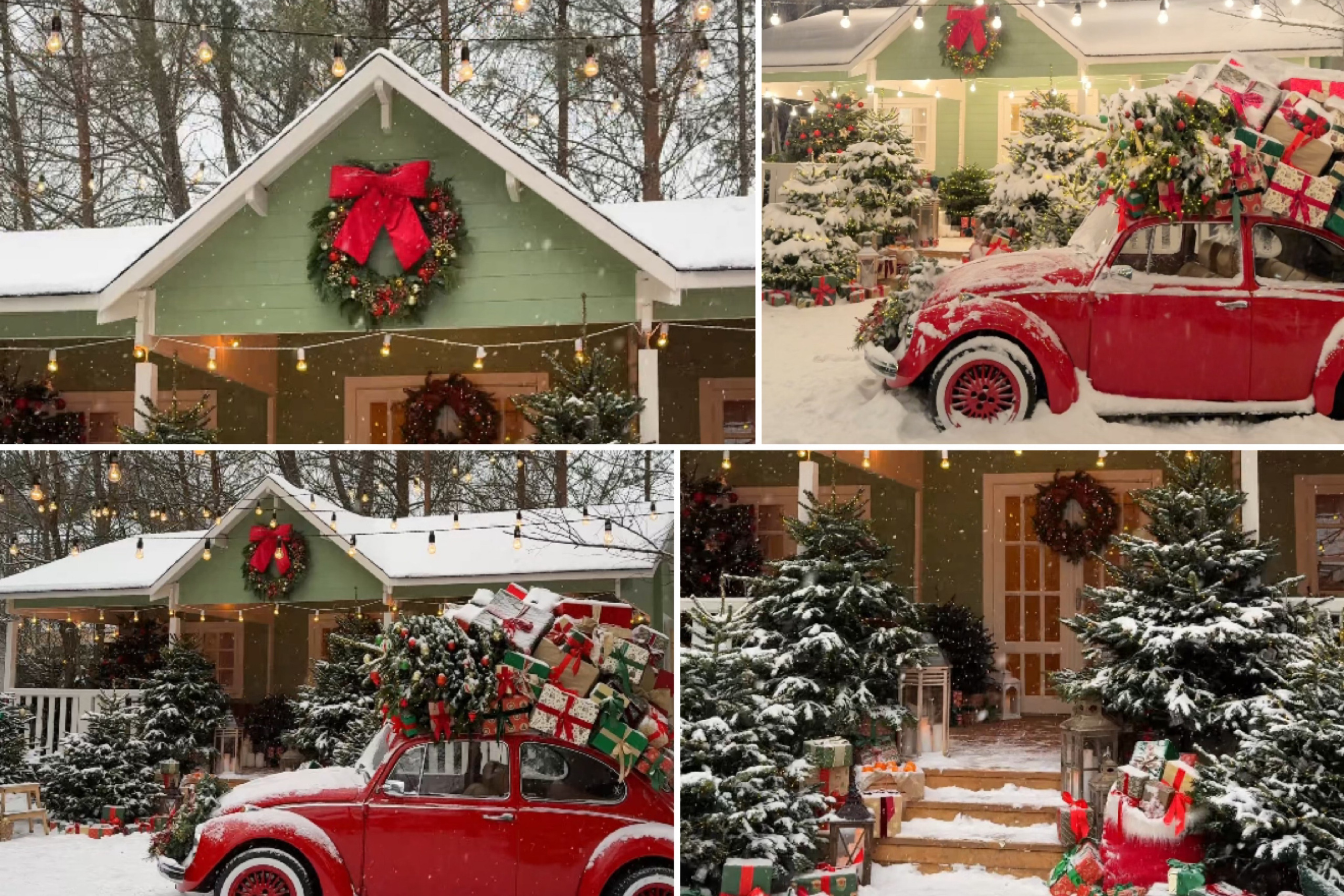 Новогодние фотосессии — уличные локации. Семейный и детский фотограф в Москве Вера Ускова