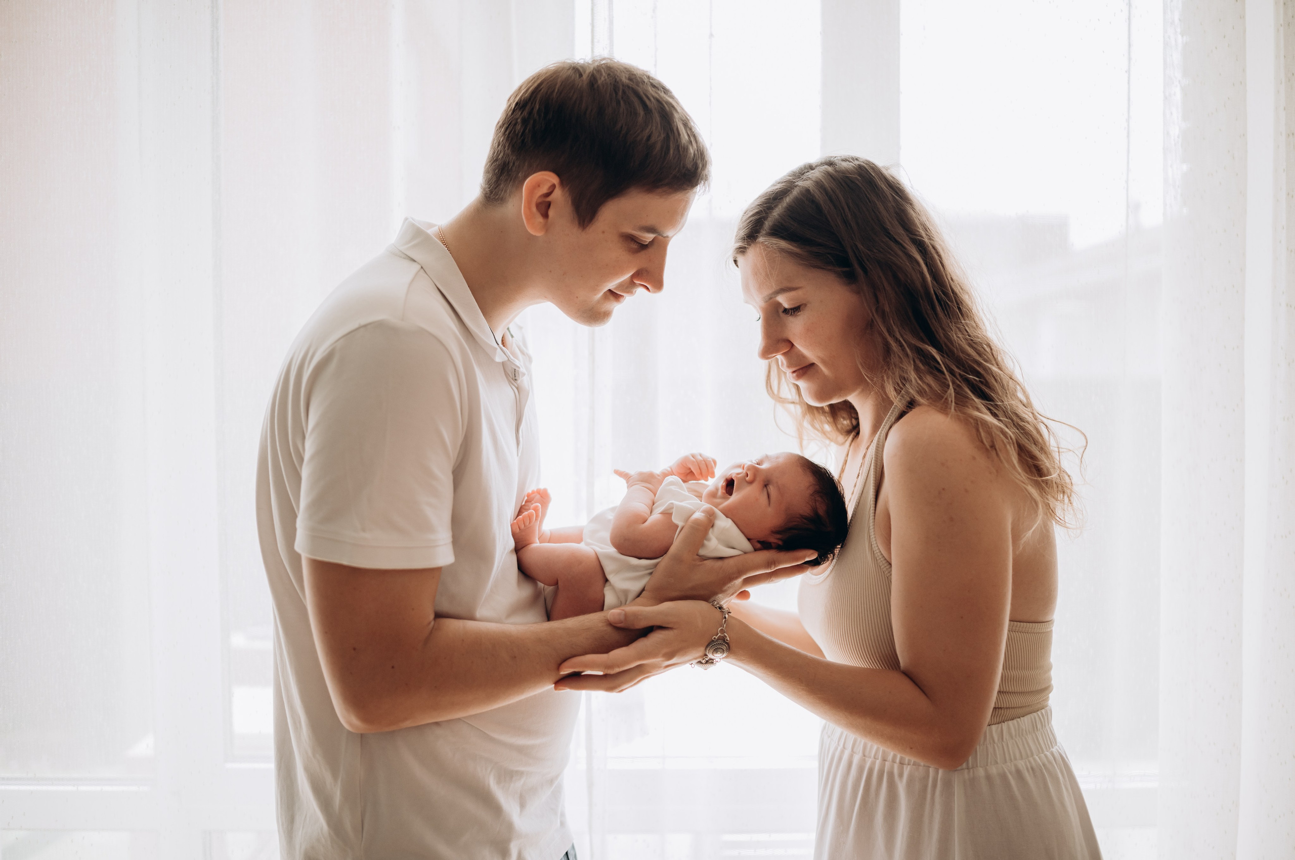 Съёмка NEWBORN в стиле lifestyle. Детский и семейный фотограф в Москве