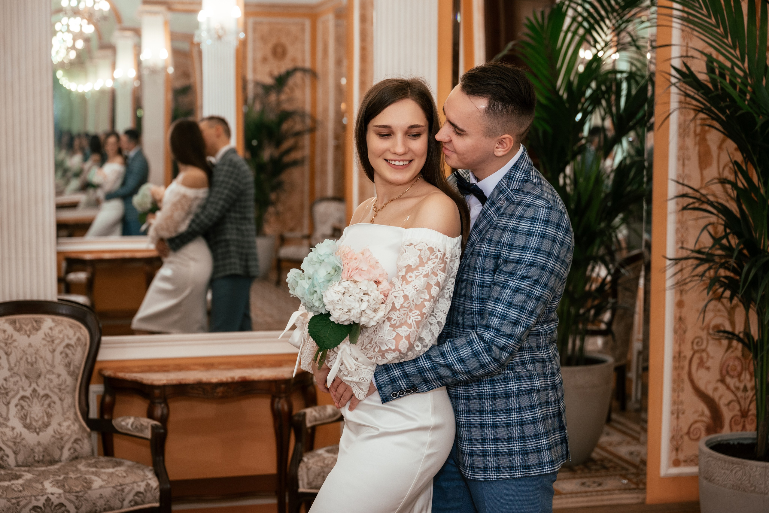 ЗАГС и прогулка. Свадебный фотограф в Москве Александр Белозерцев