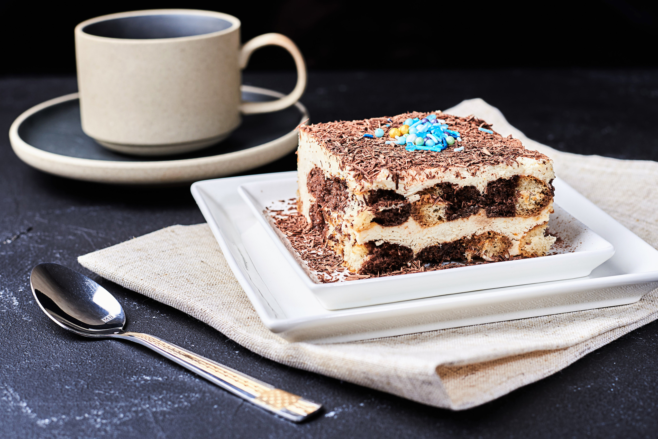 Рецепт тирамису. Фуд-фото в Москве, съемка для ресторанов и кафе, съемка для меню