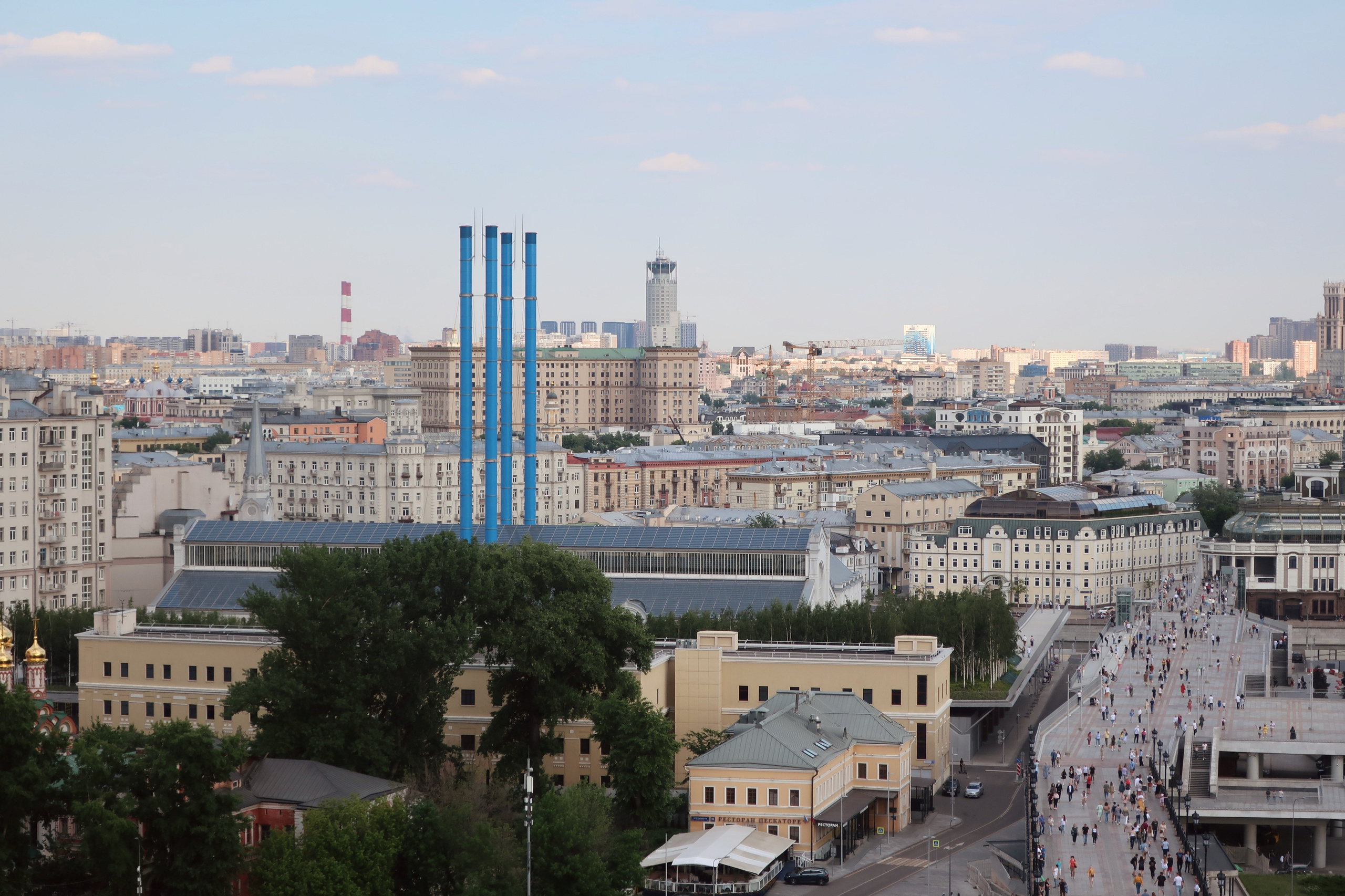 Кремль, высотки, Арбат, Москва Сити и Красный октябрь с высоты 40 метр. Проект «Фотокладовка»: блог уличной фотографии в формате street photo