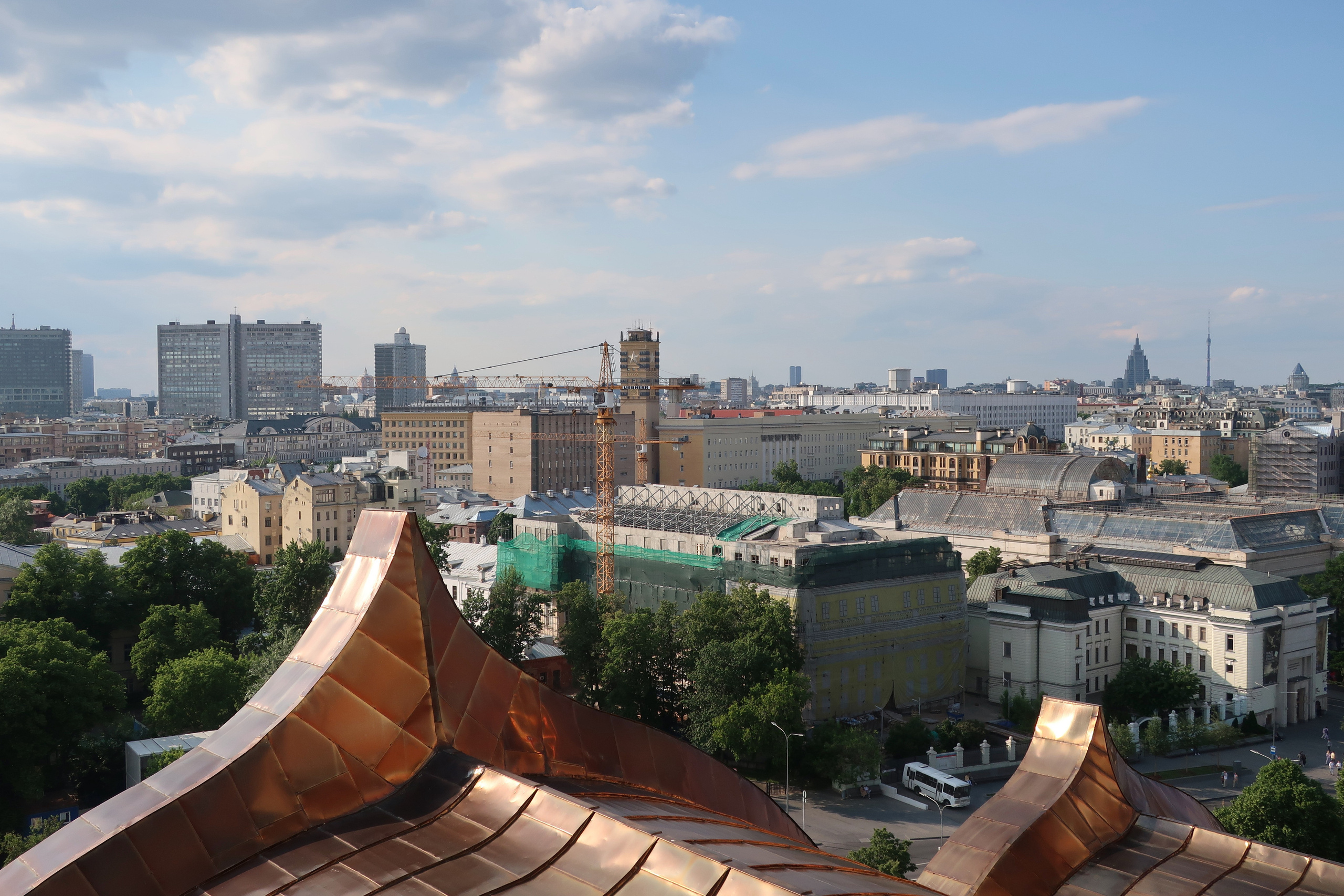 Кремль, высотки, Арбат, Москва Сити и Красный октябрь с высоты 40 метр. Проект «Фотокладовка»: блог уличной фотографии в формате street photo