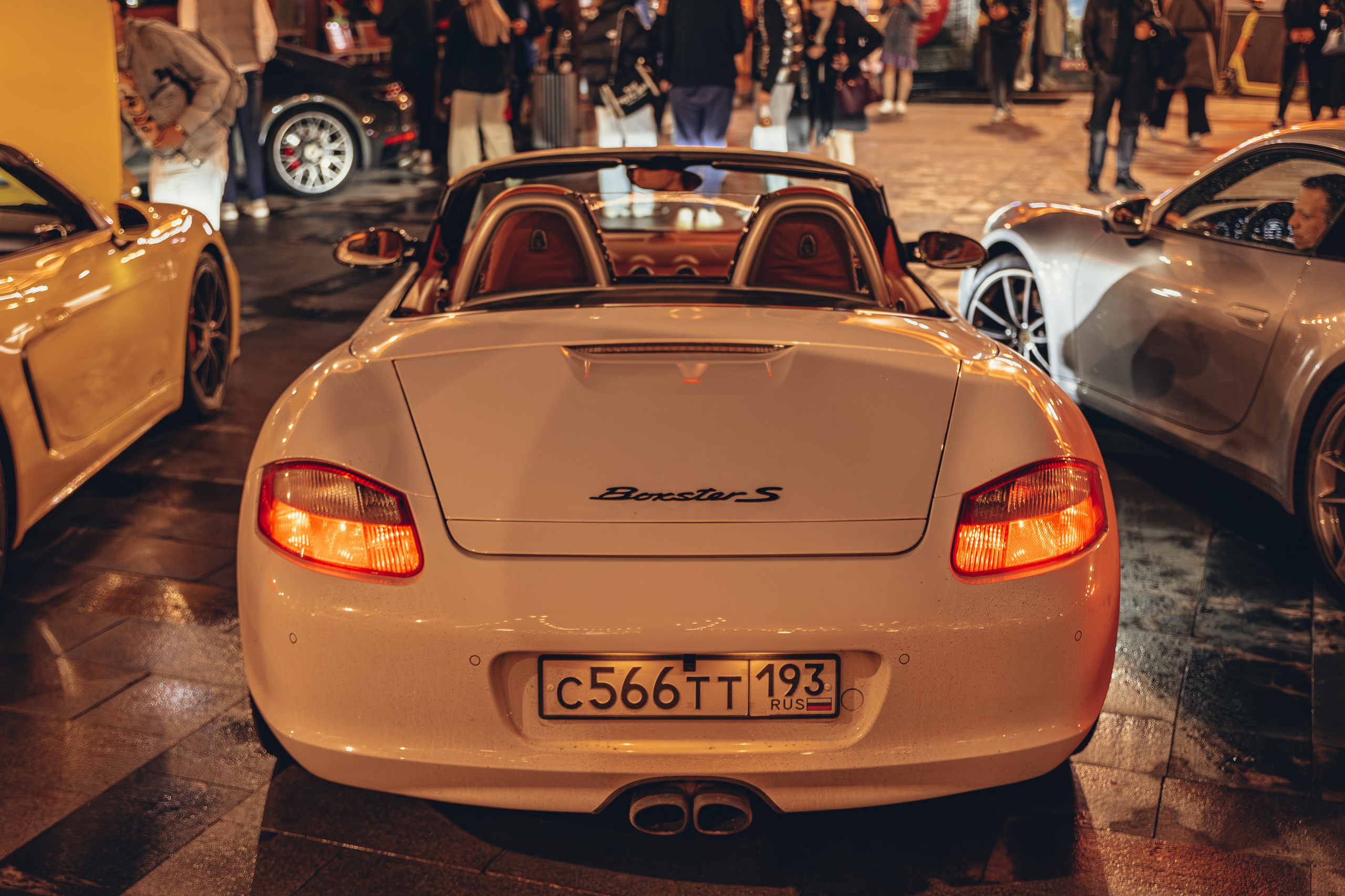 Белый Порше фото