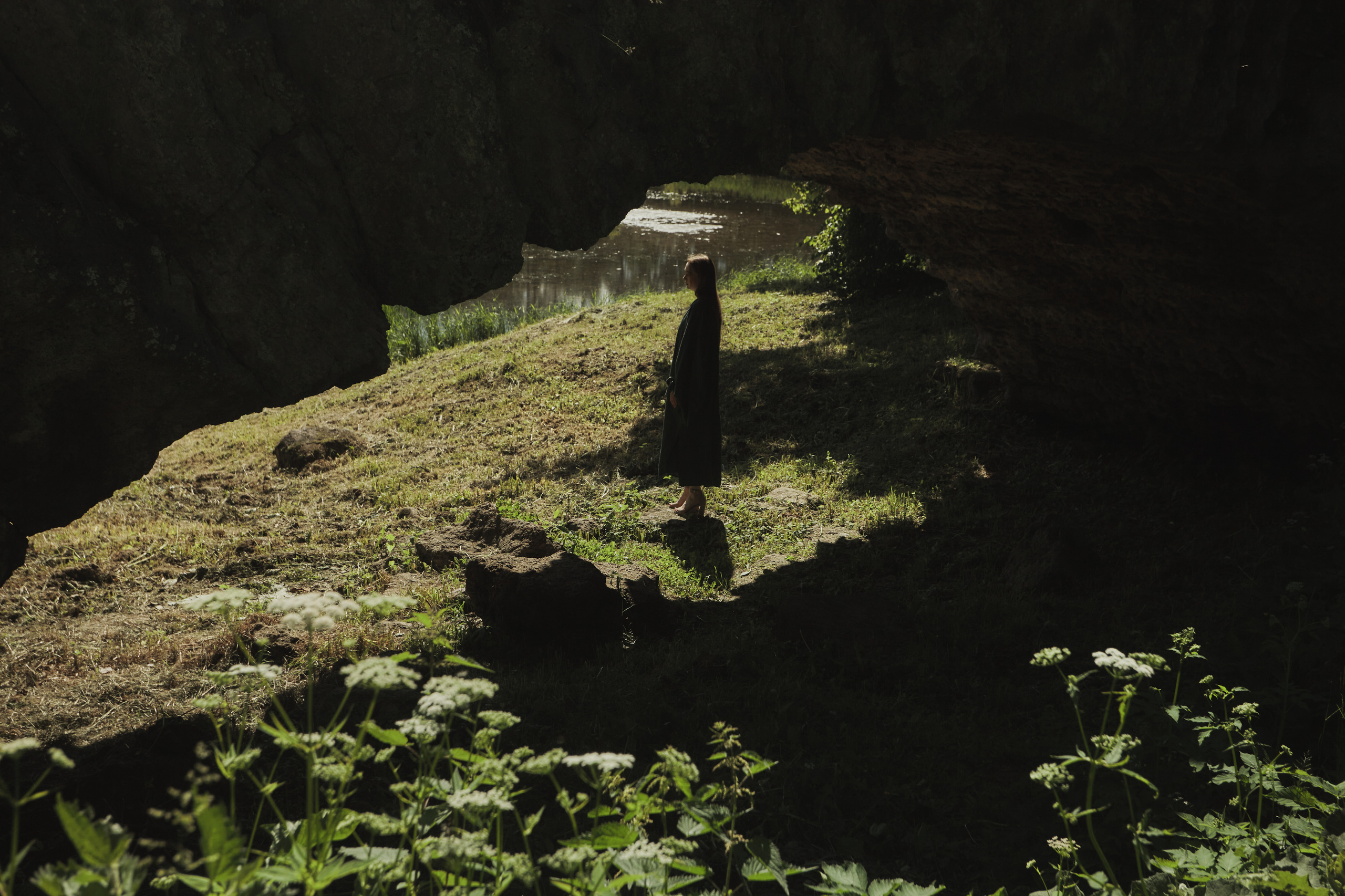 Портретная съёмка СИНИОКО в Павловске с Надеждой из ARLETTE MANAGEMENT. Одежда из Санкт-Петербурга СИНИОКО