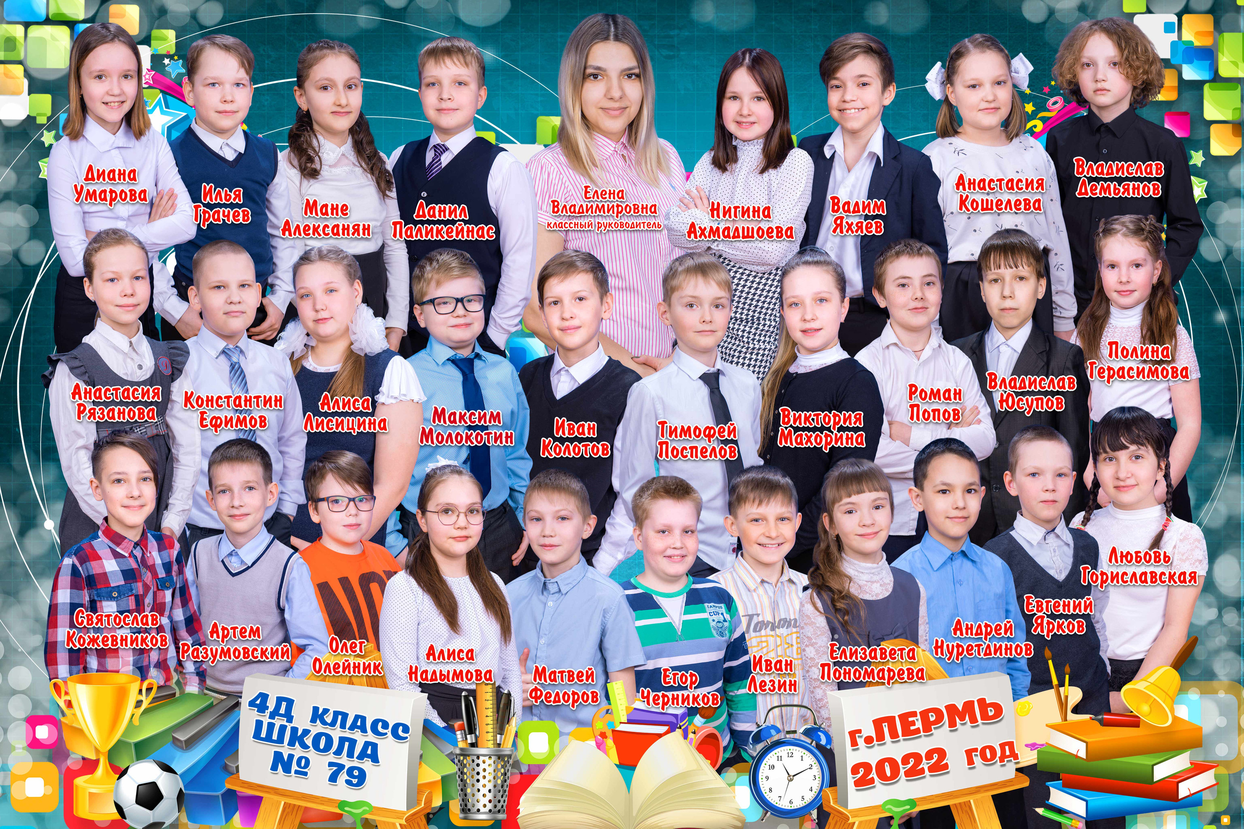 Фото Коллаж Групповое Фото Для Школы. Выпускные Фотоальбомы. Фотограф в Перми