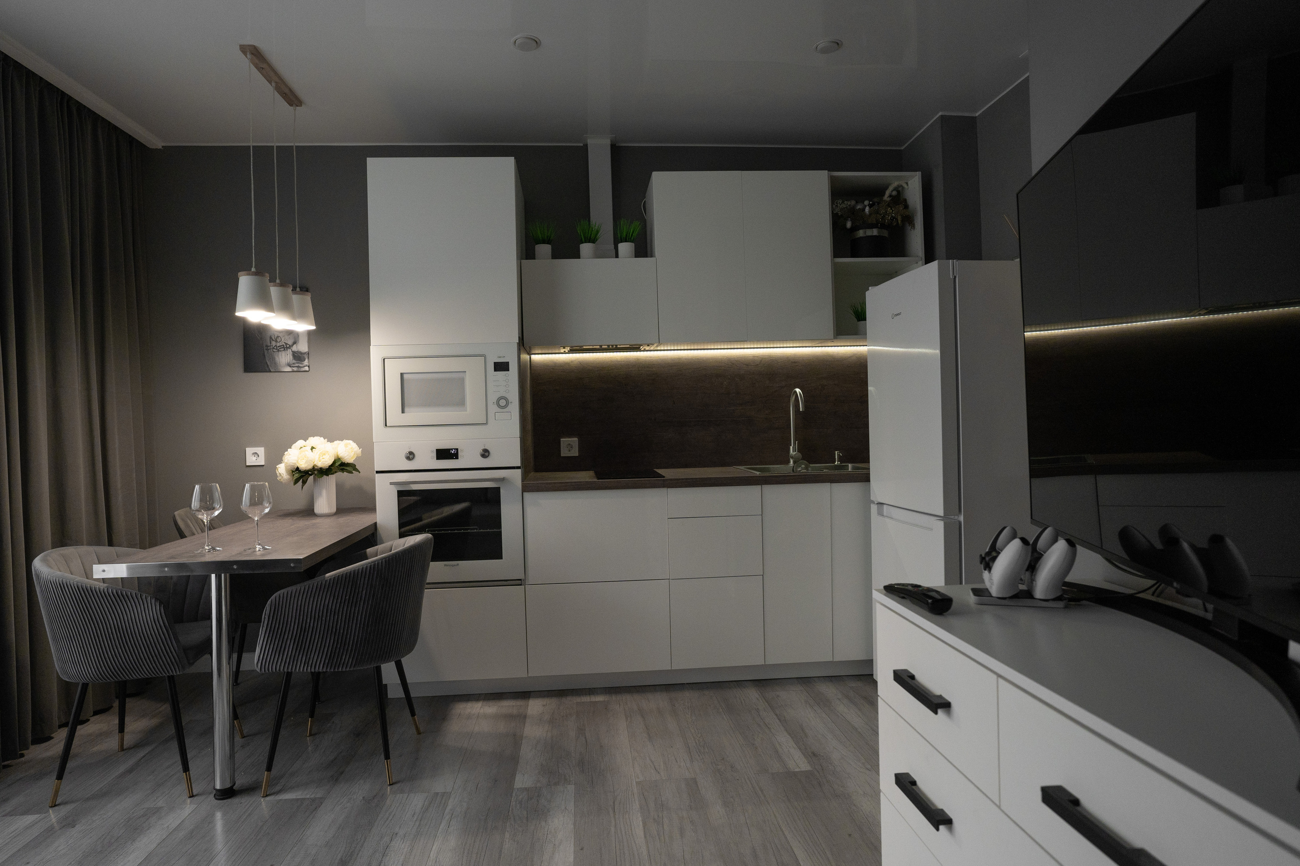 Съемка интерьера для рекламы дизайна.