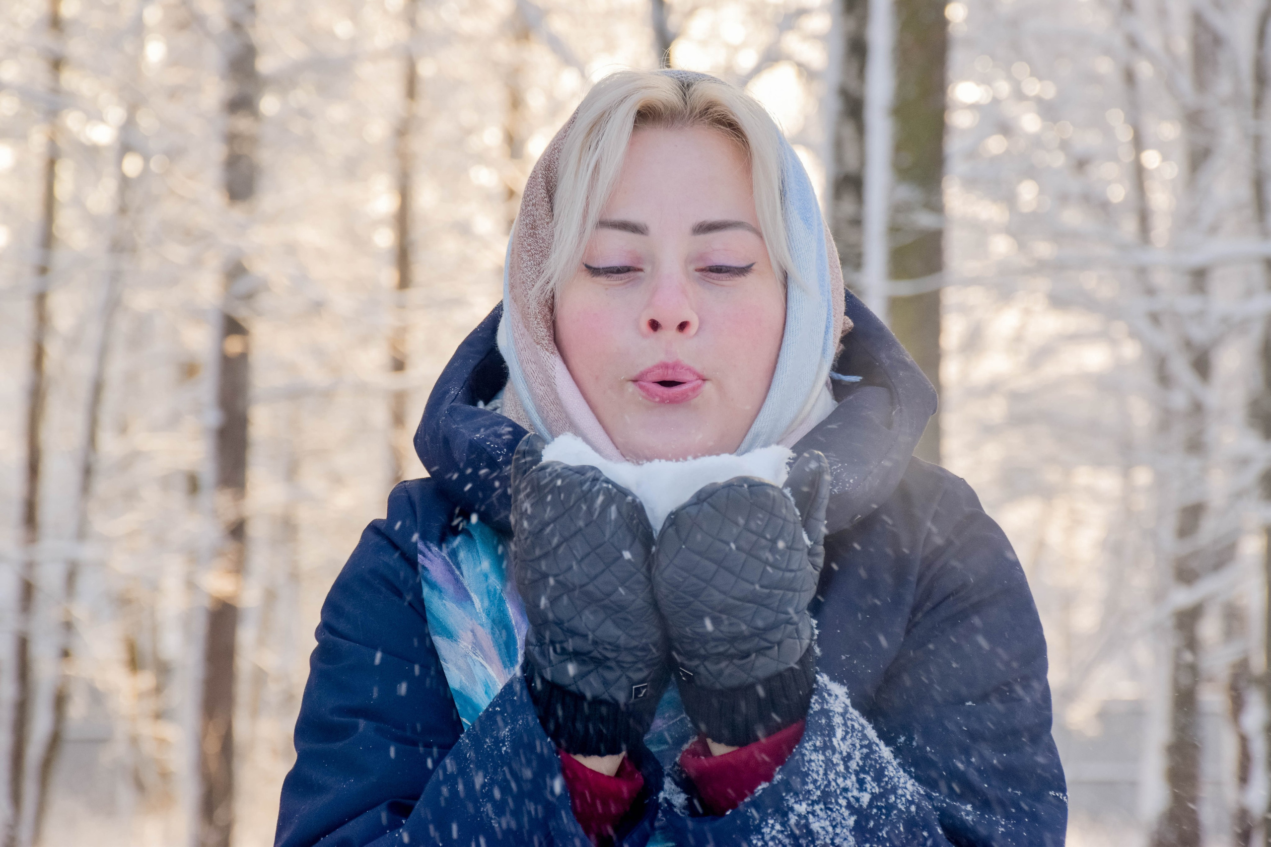 Зимняя фотосессия в детском лагере