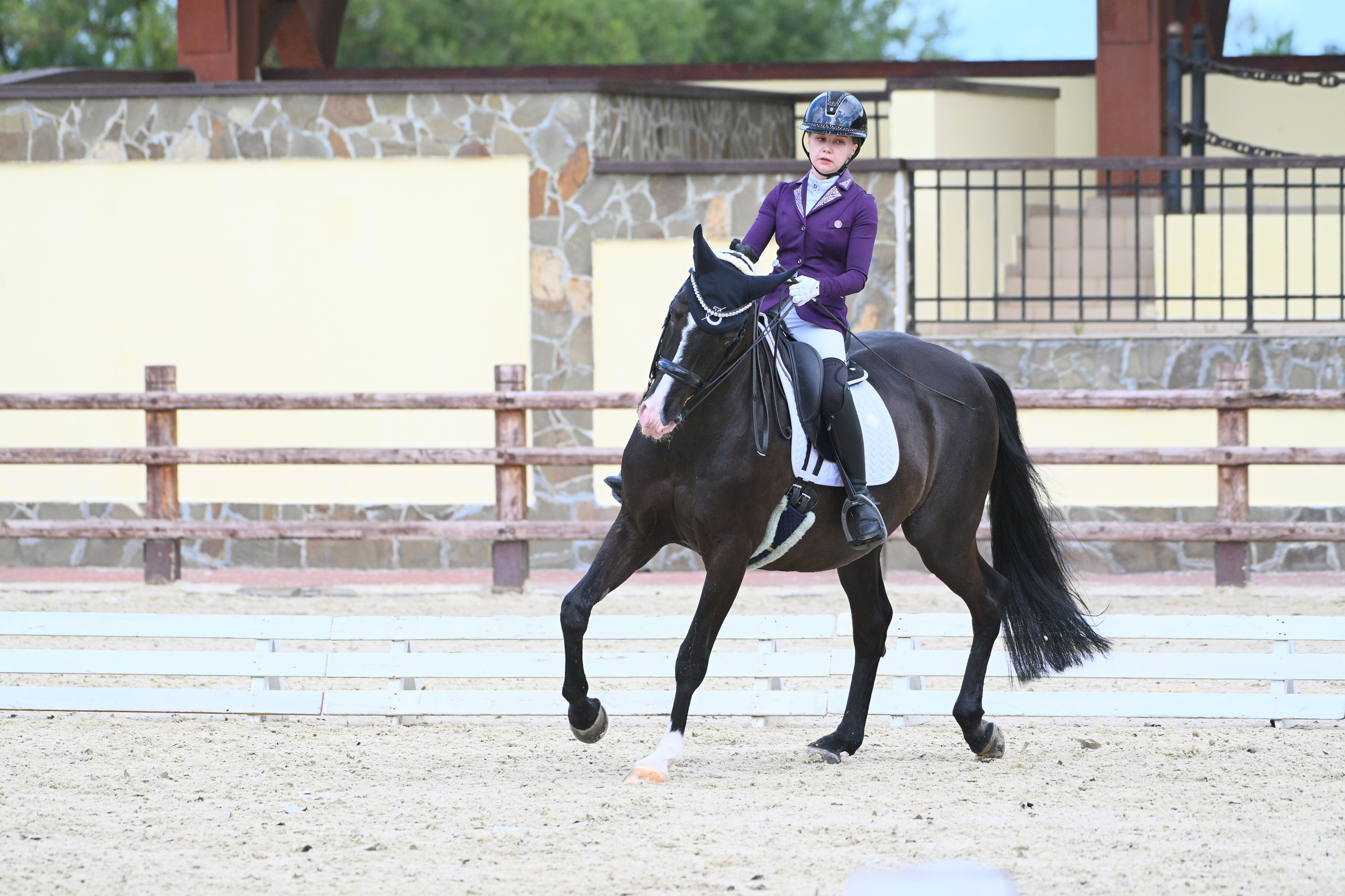 2025.08.09 ВЫЕЗДКА, ЛЕТНИЙ КУБОК КСК ПЕГАС. ТУРНИРНАЯ КОННАЯ ФОТОГРАФИЯ, Руднева Ольга и Евгений Адеев