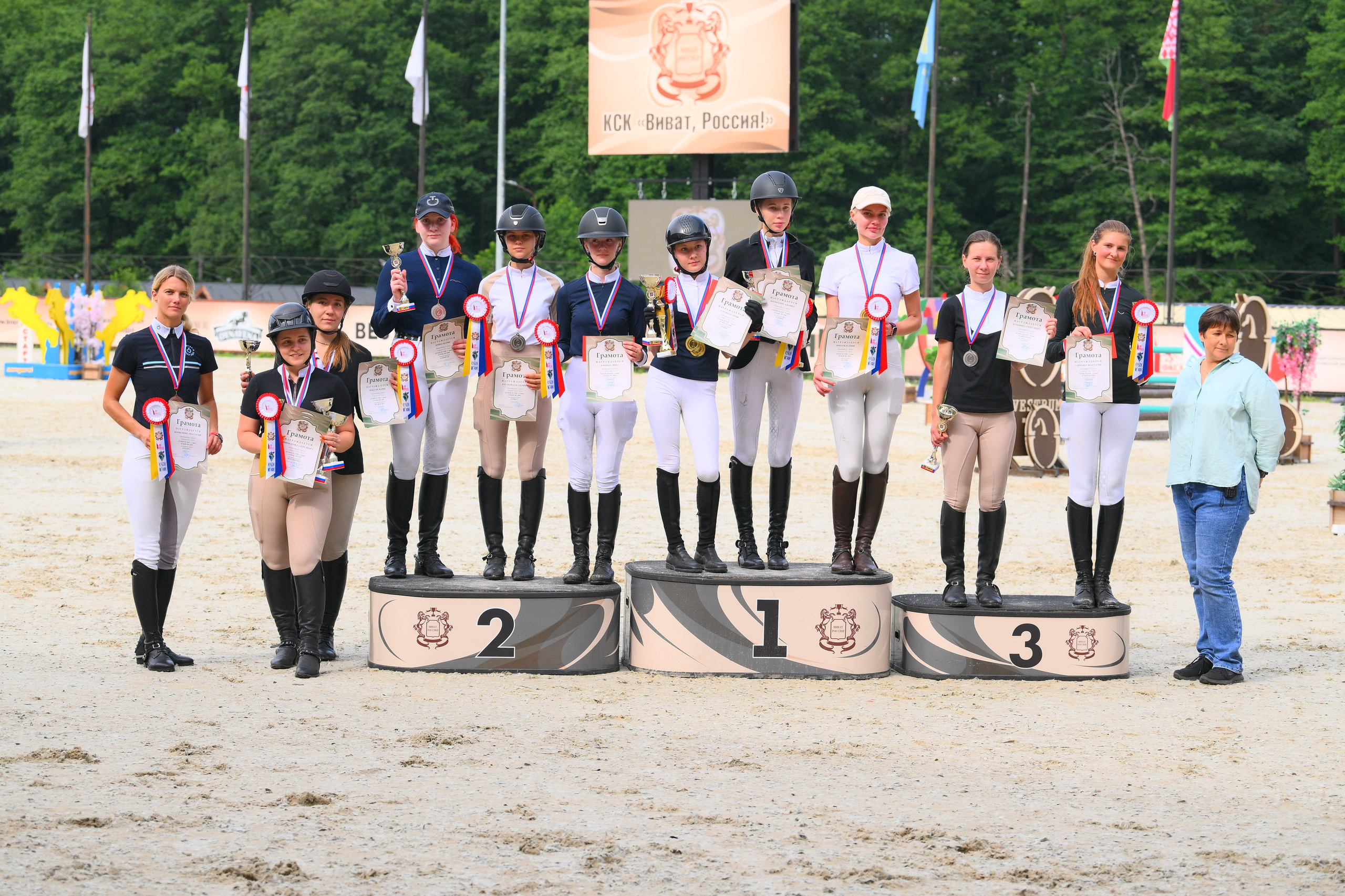 2025.07.17,18 И 20 — Кубок ВУЗов — Кубок МГАФК (КСК ВИВАТ, РОССИЯ!). ТУРНИРНАЯ КОННАЯ ФОТОГРАФИЯ, Руднева Ольга и Евгений Адеев